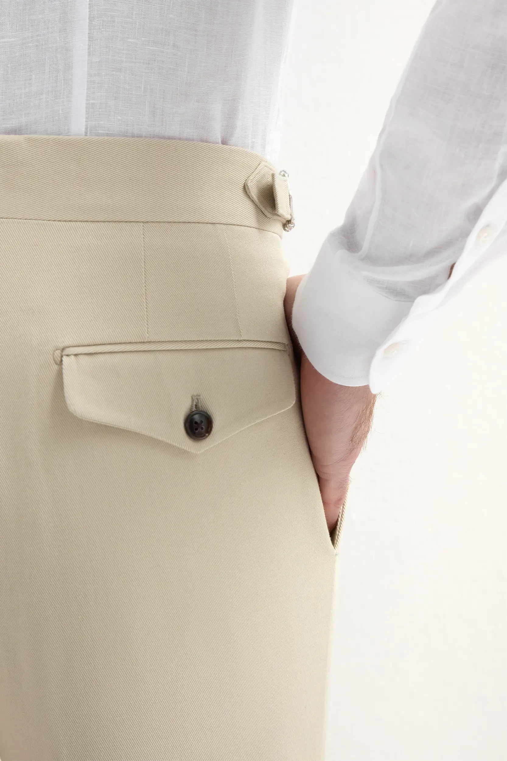 Beige cotton shorts - Made in Italy - Image 4