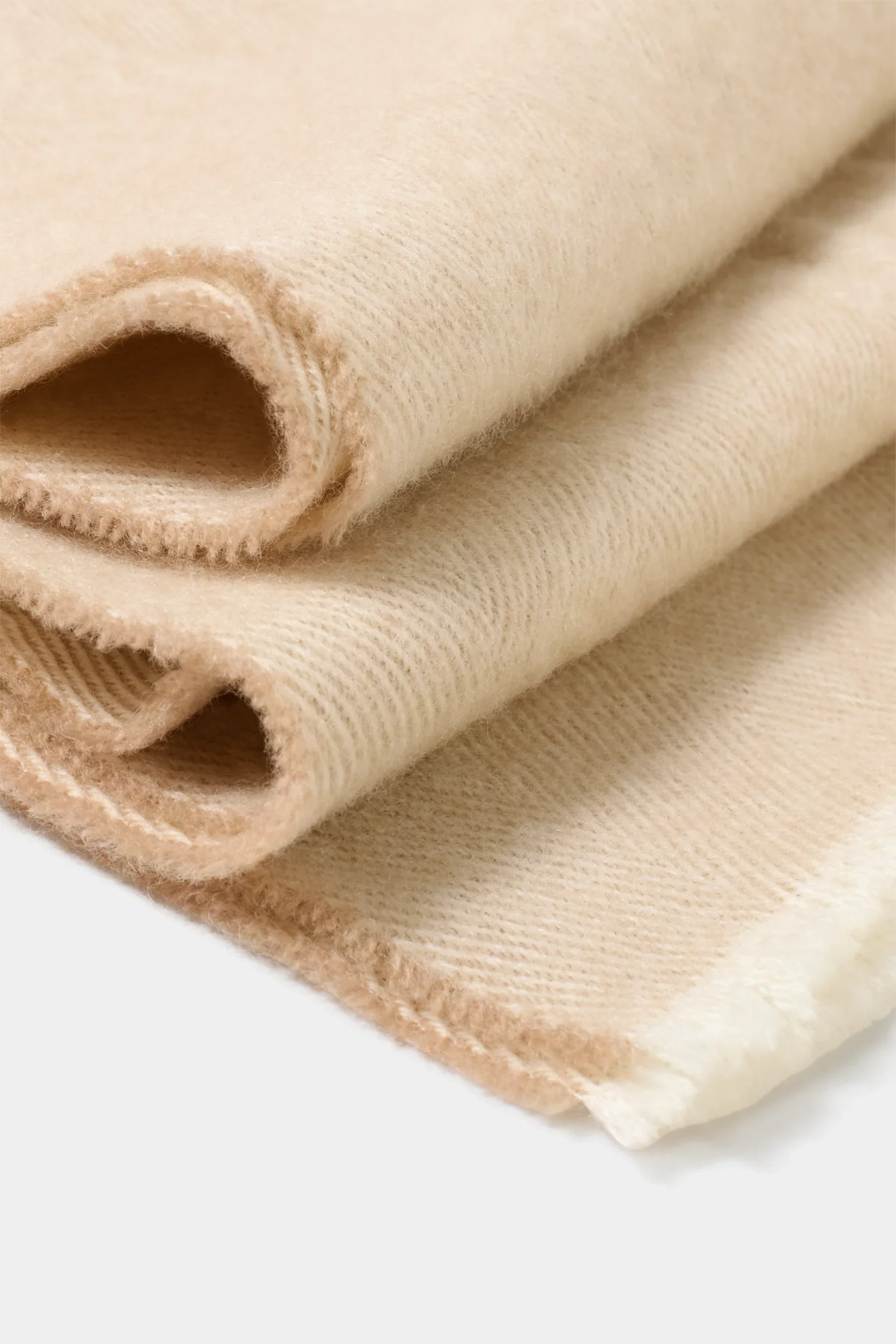 Beige herringbone scarf - Made in Italy - Image 3
