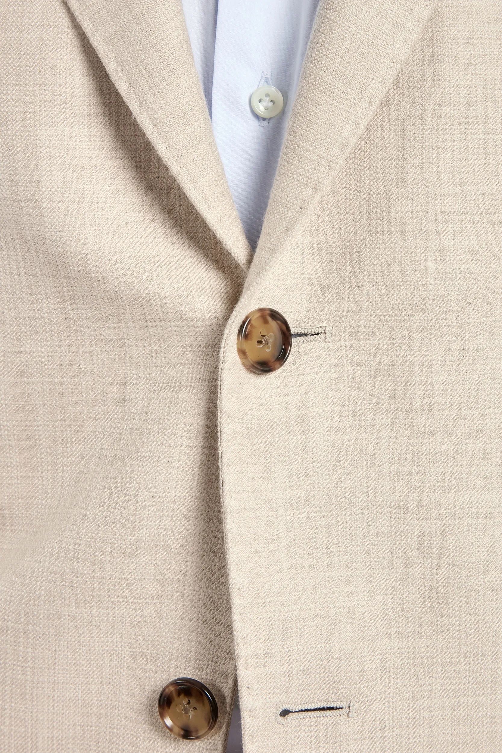 Beige jacket in cotton and silk - Made in Italy - Image 2