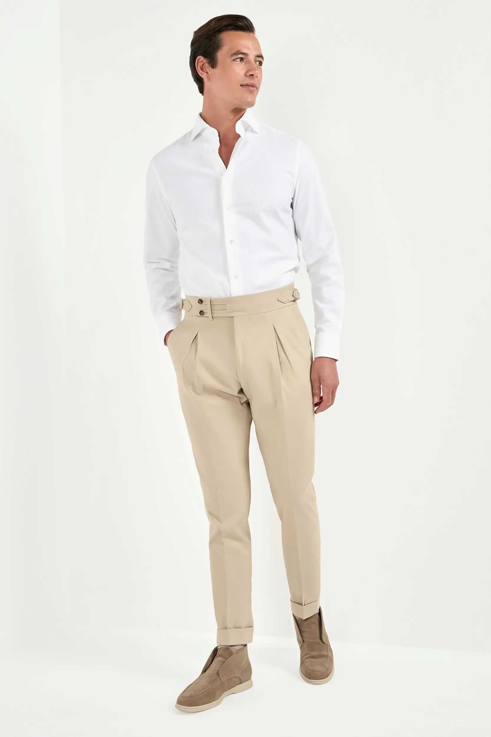 Beige Limited Edition trousers - Made in Italy - Image 3