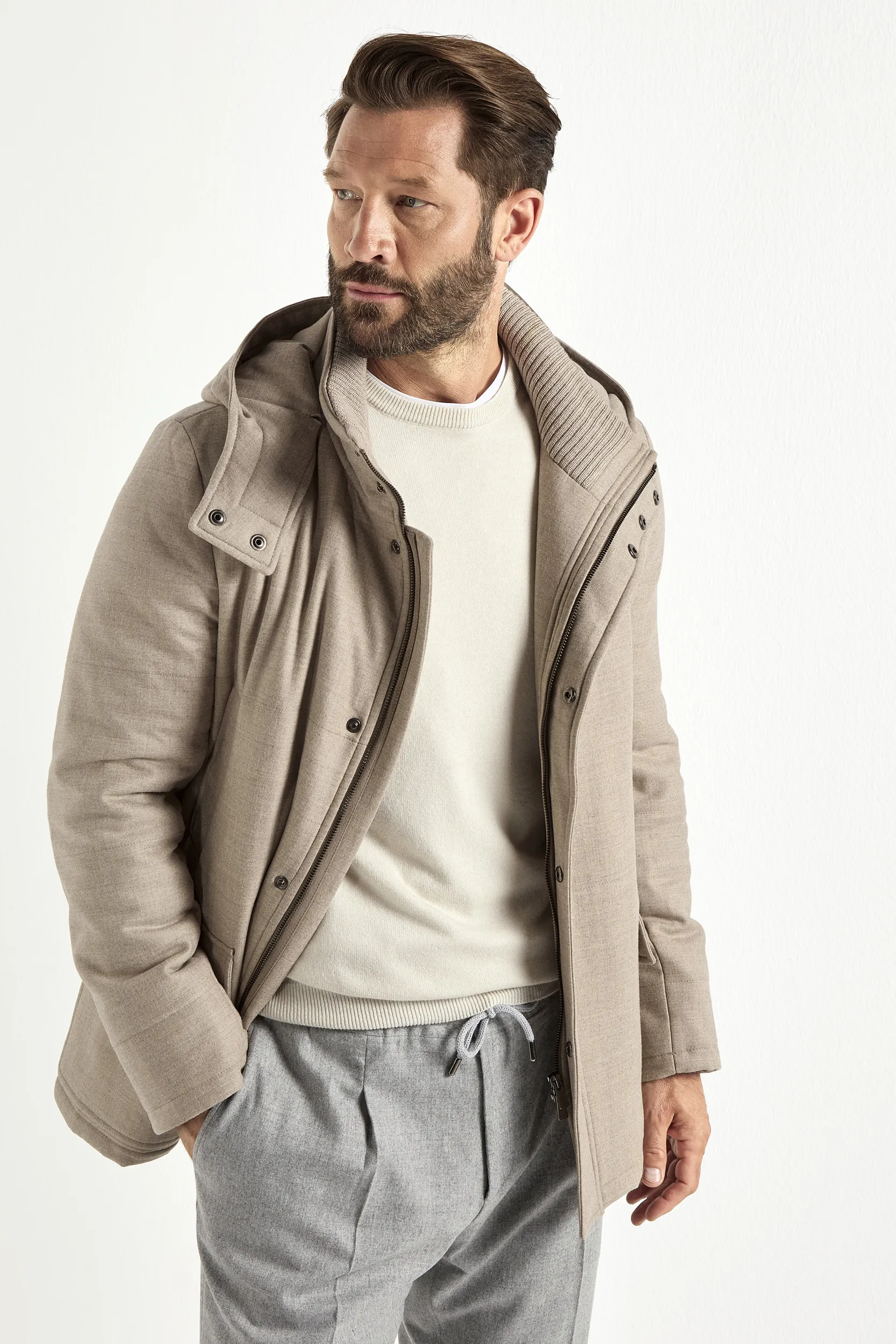 Beige parka – Made in Italy - Image 3