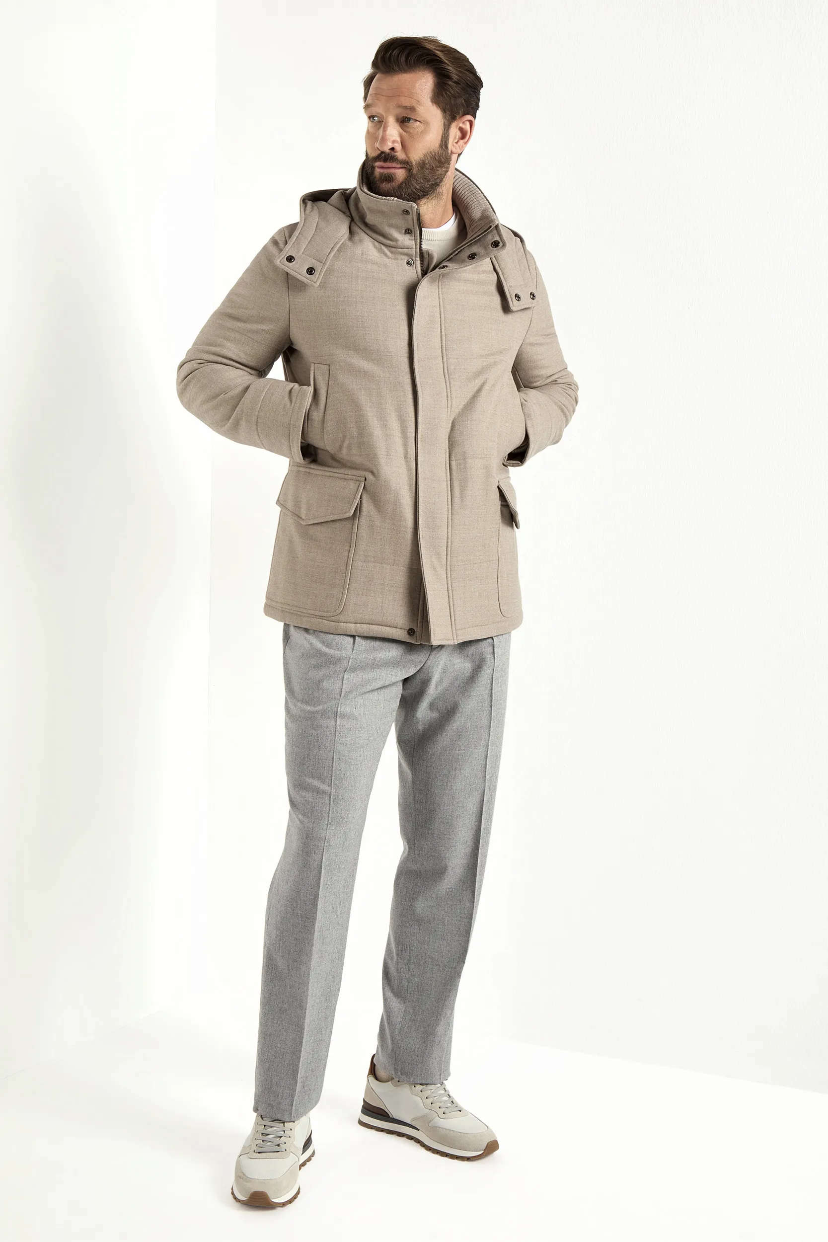 Beige parka – Made in Italy - Image 4