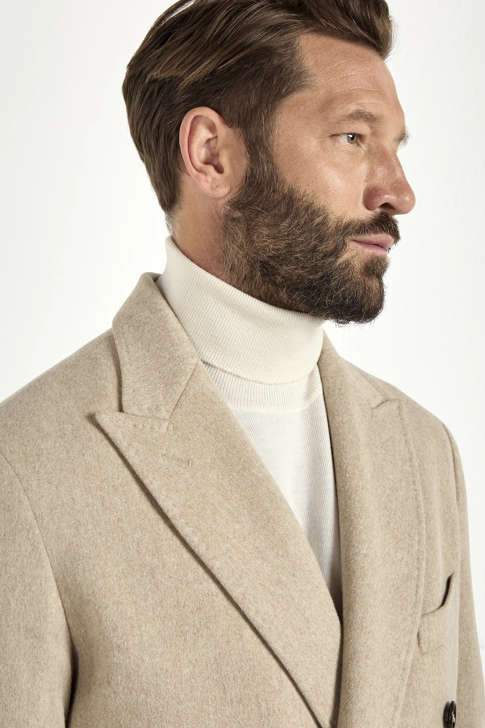Beige polo coat – Made in Italy - Image 4