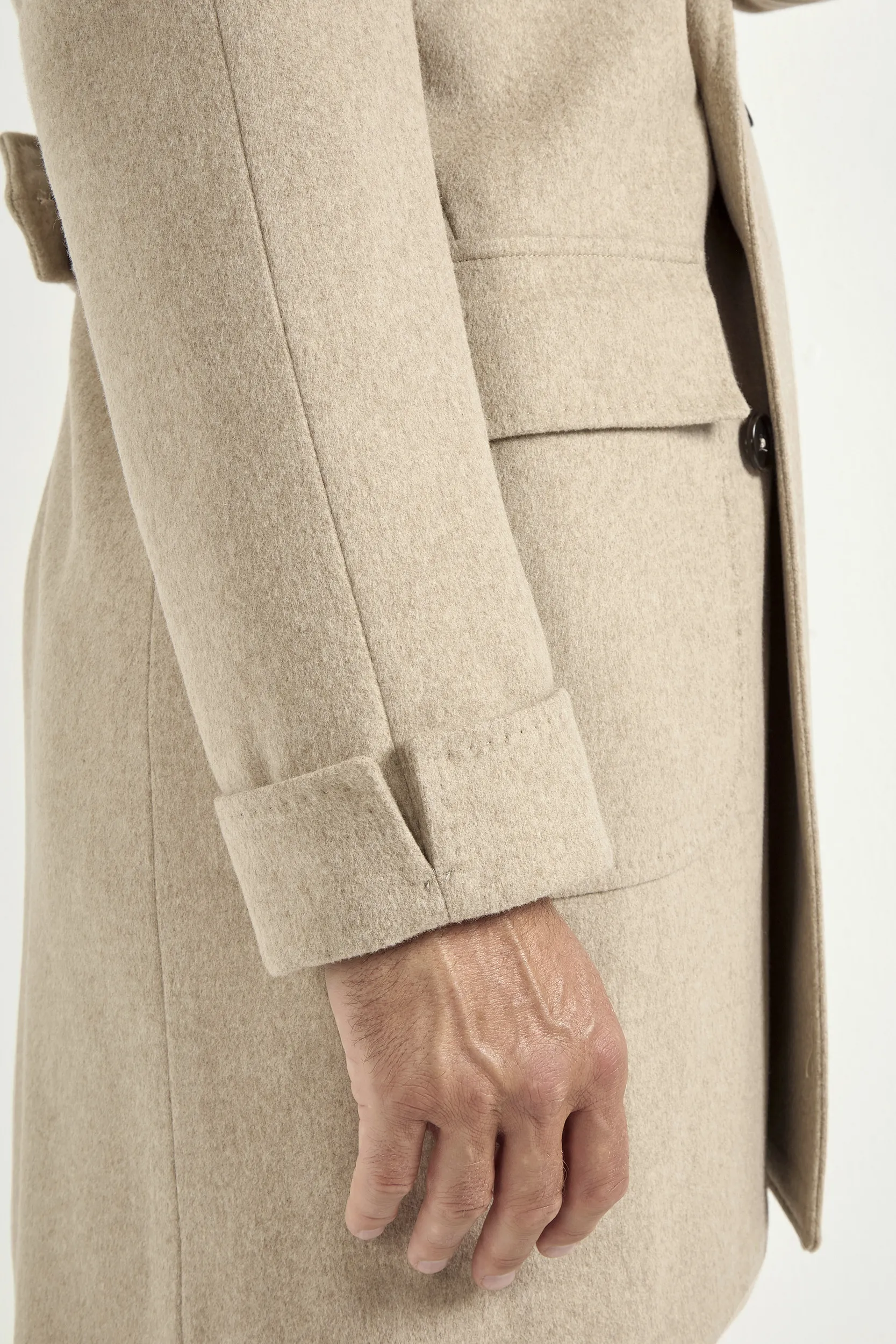 Beige polo coat – Made in Italy - Image 5