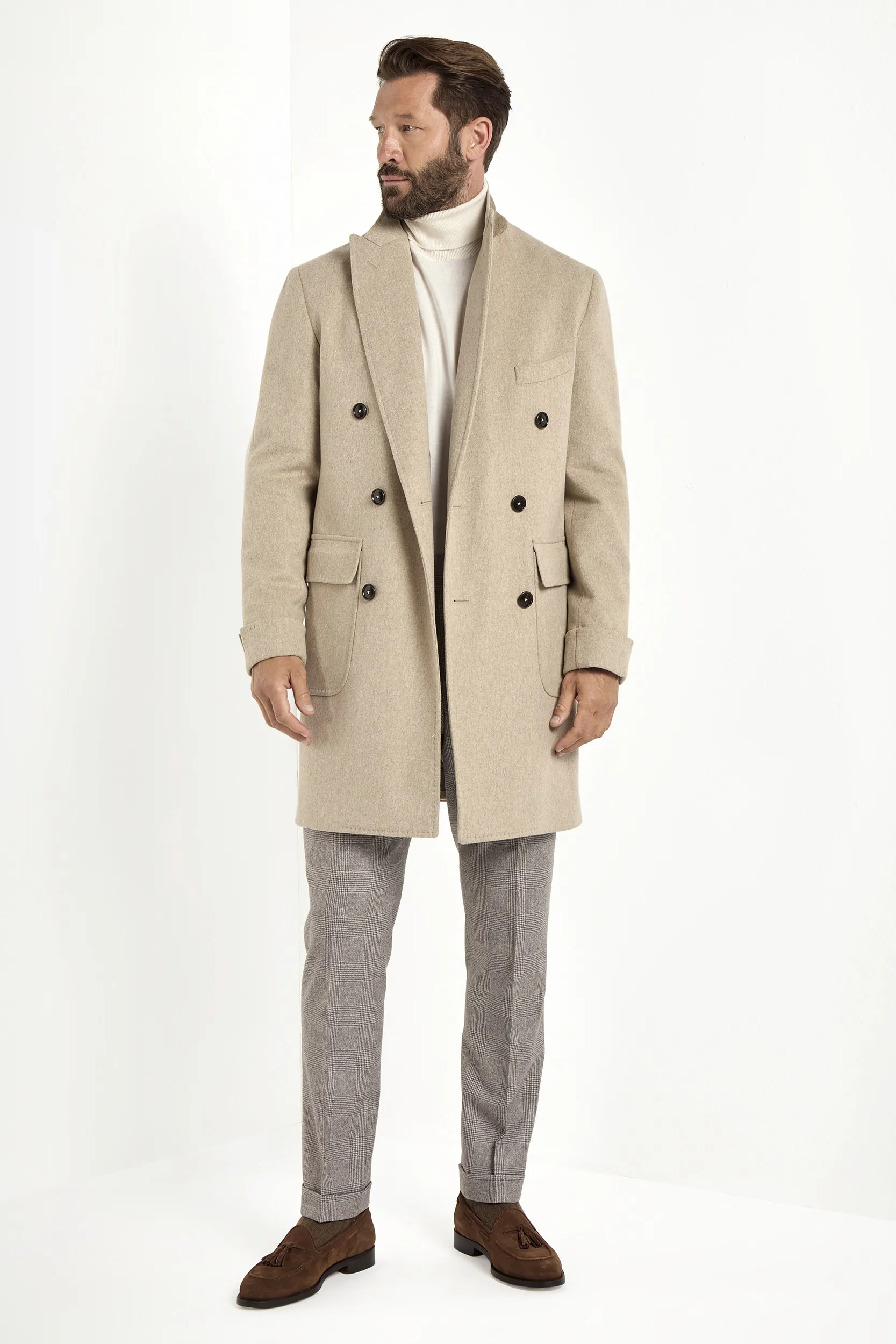 Beige polo coat – Made in Italy - Image 8