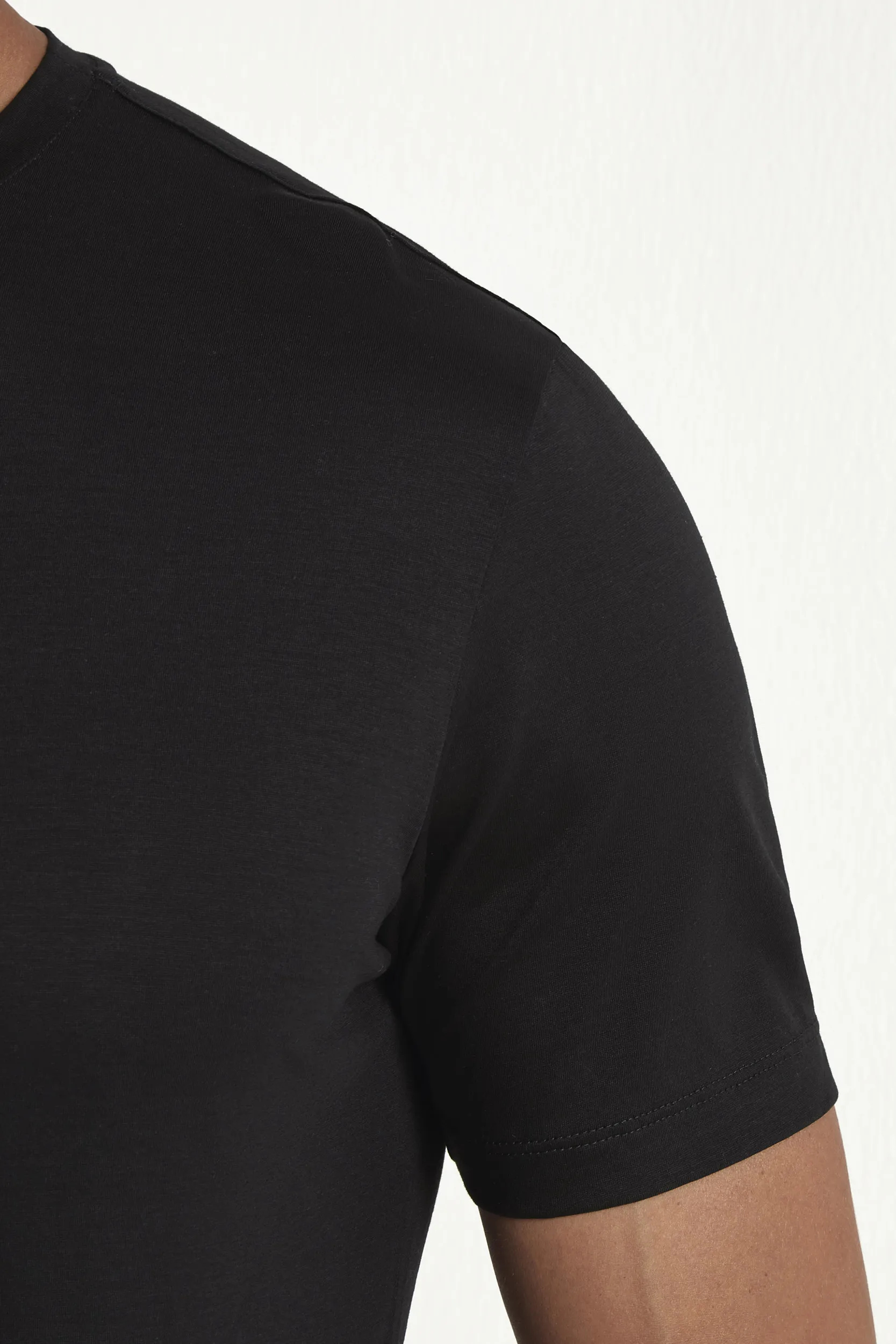Black jersey t-shirt - Made in Italy - Image 2