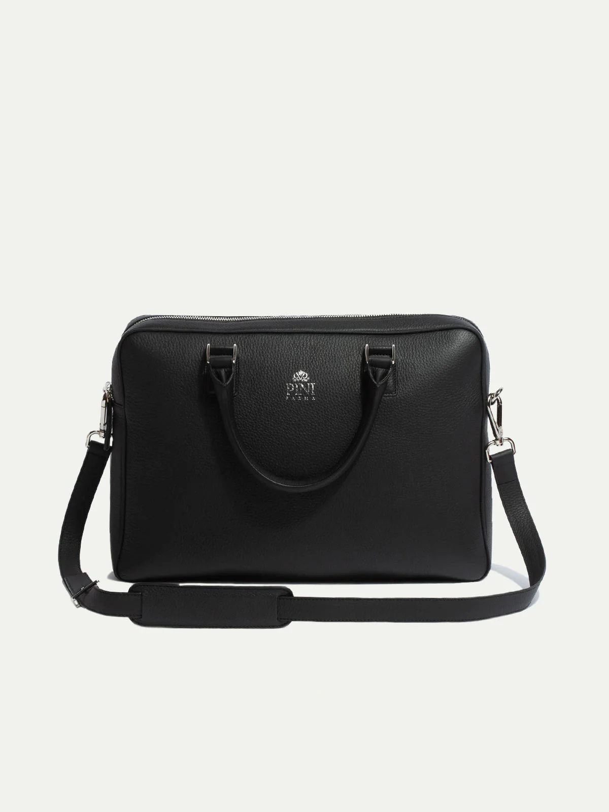 Black leather briefcase - Made in Italy - Image 4