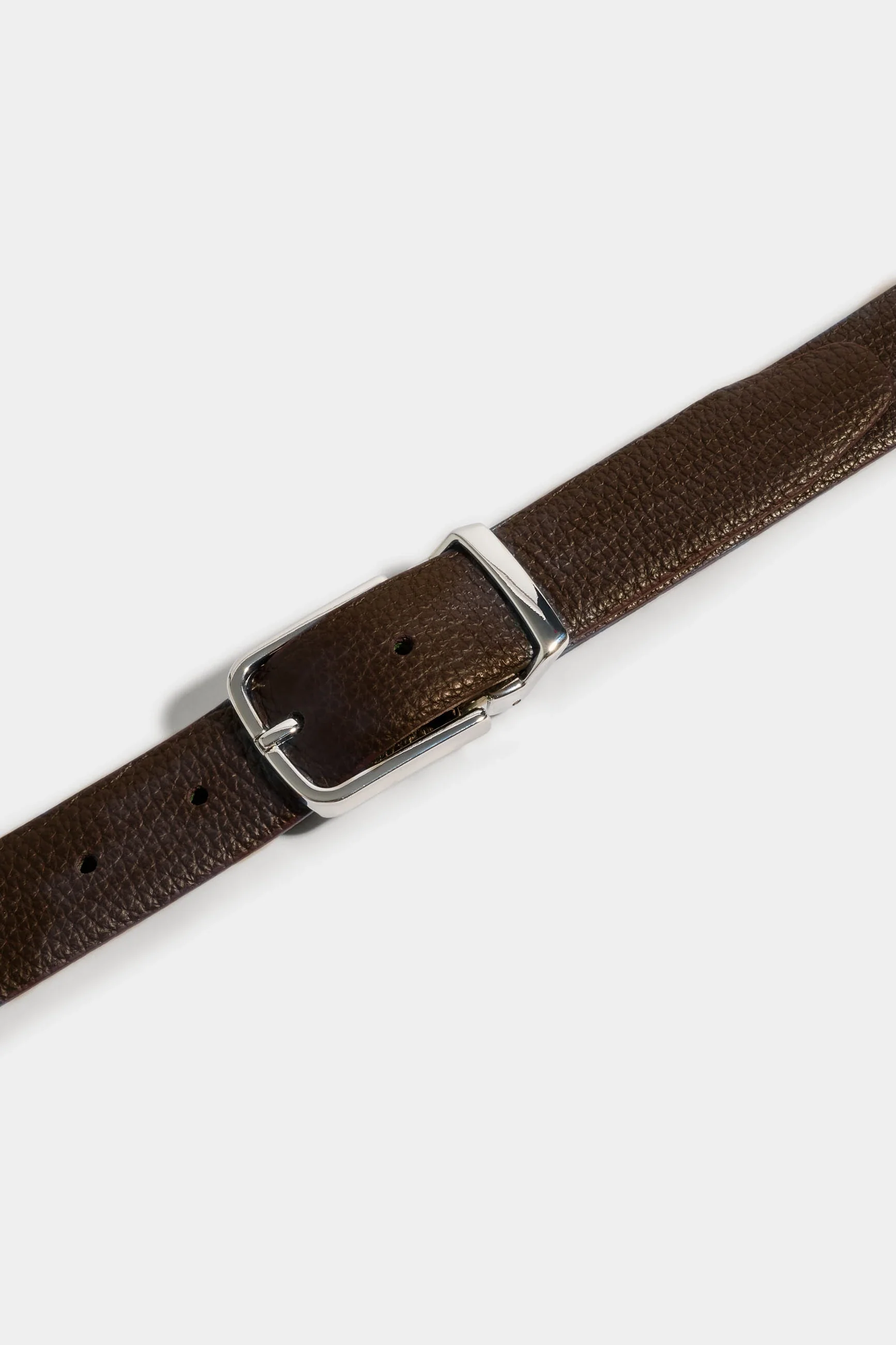 Blue and brown reversible belt - Made in Italy - Image 5