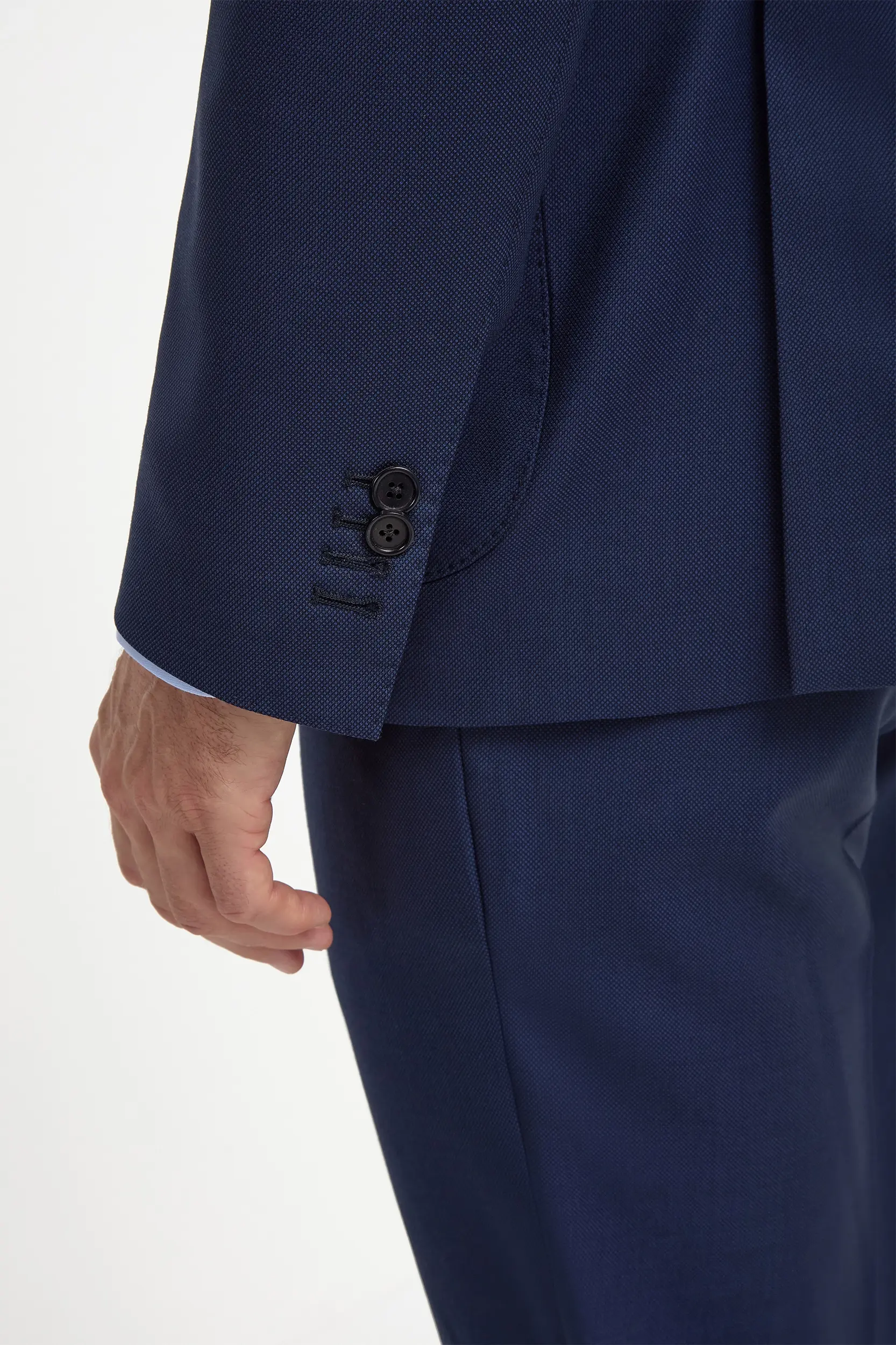 Blue birdseye suit - Made in Italy - Image 5