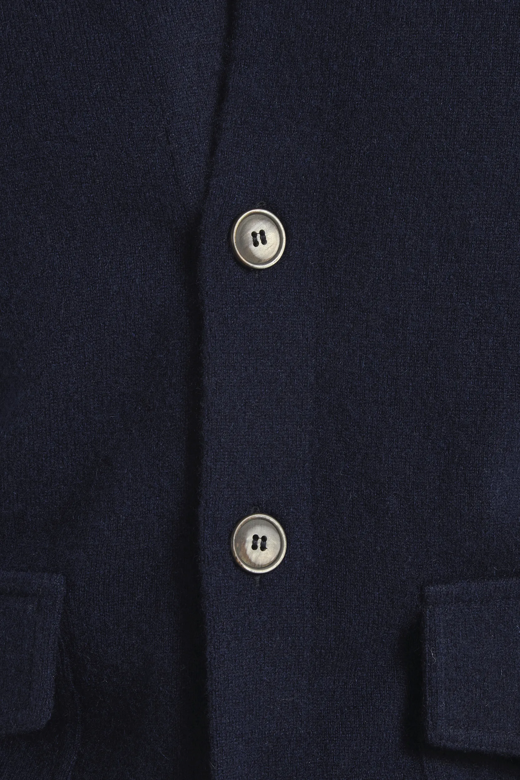 Blue cashmere knitted bomber – Made in Italy - Image 4