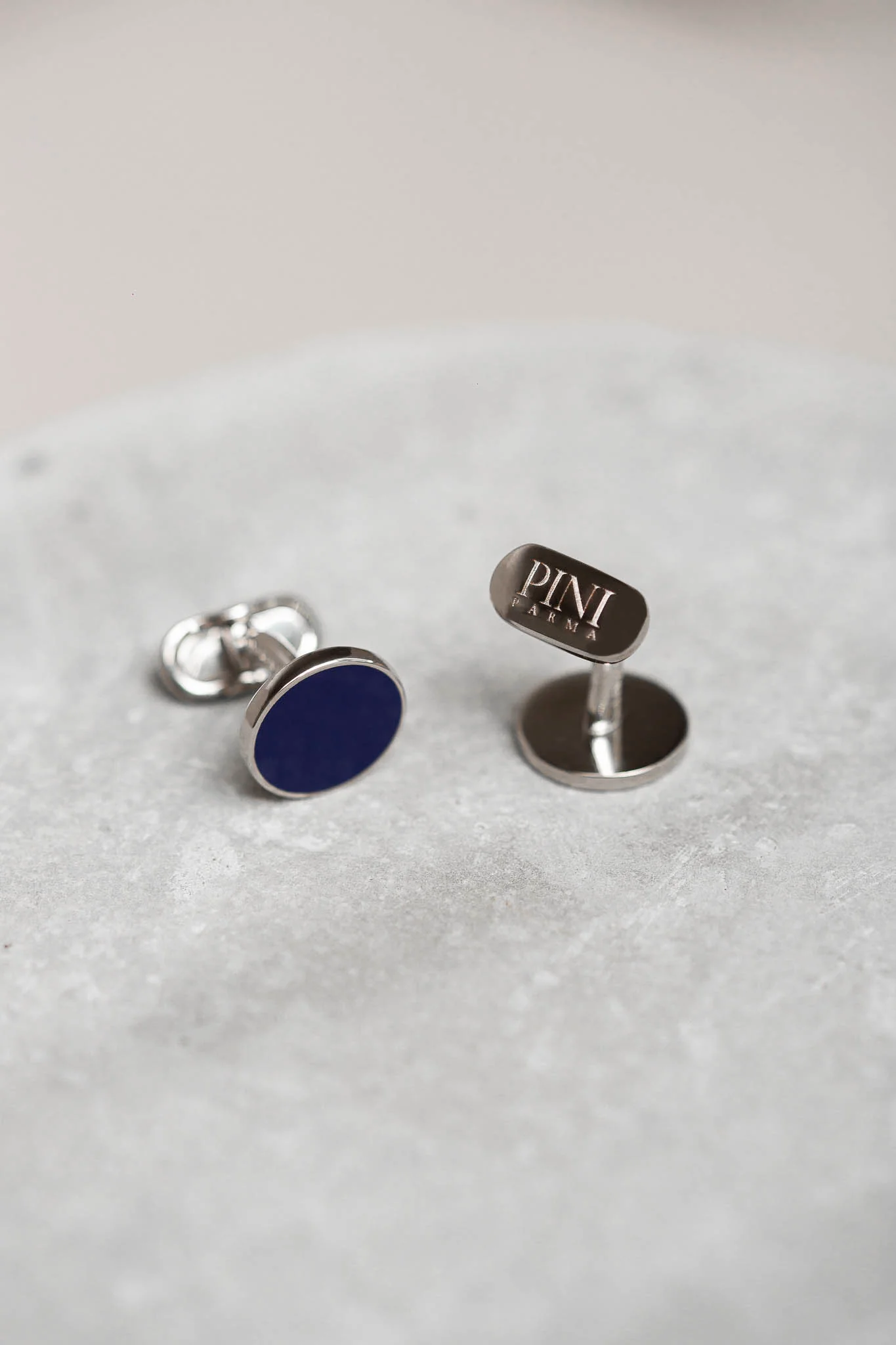 Blue cufflinks - Made in Italy - Image 3