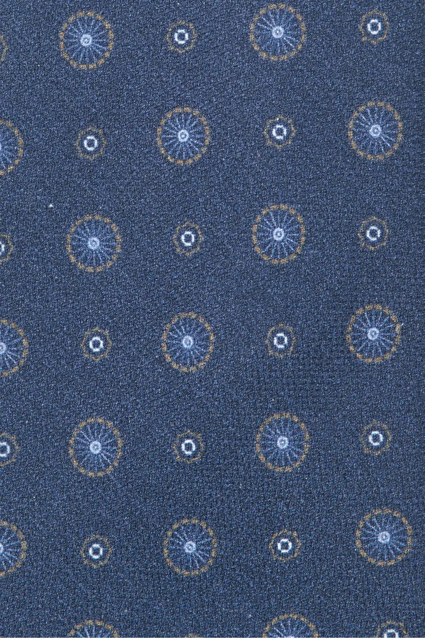 Blue fancy silk tie - Made In Italy - Image 2