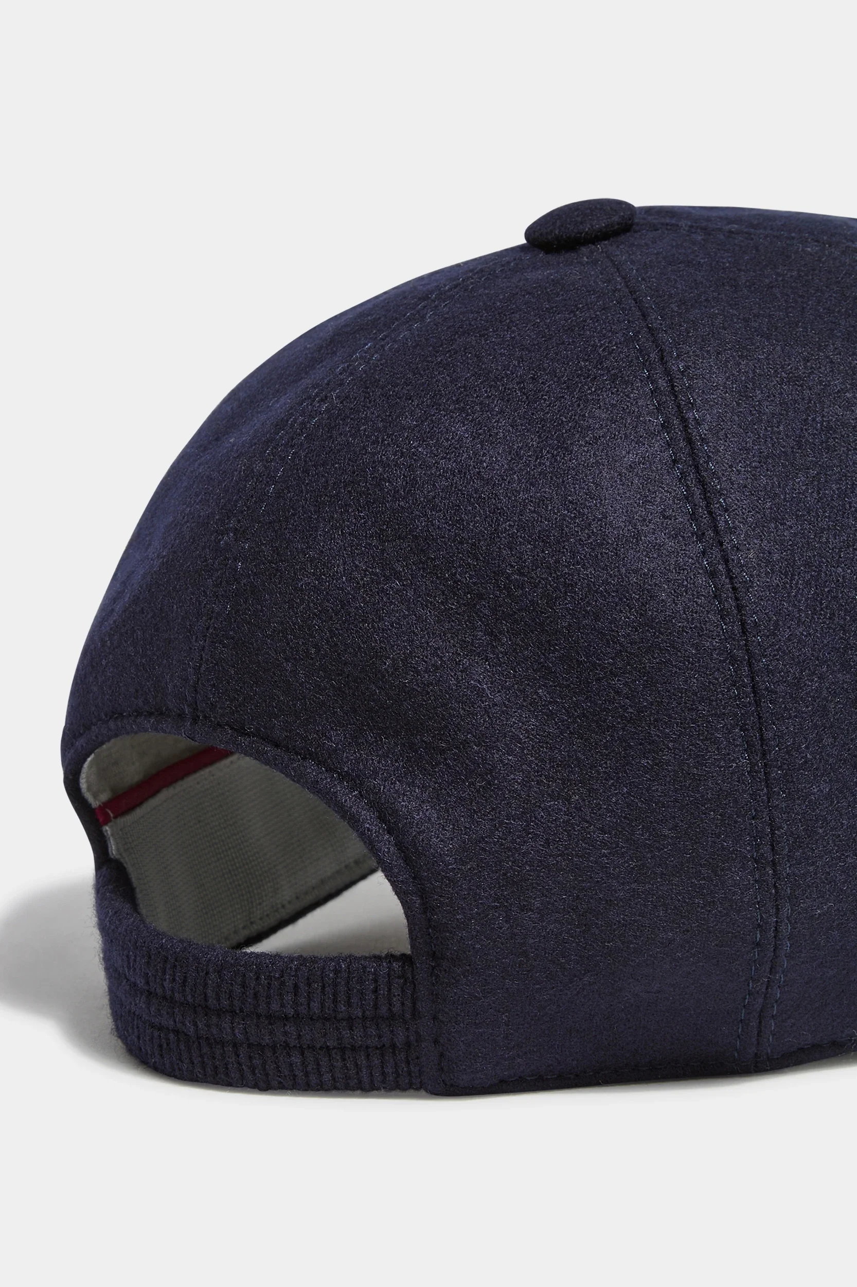 Blue flannel baseball cap - Made in Italy - Image 4