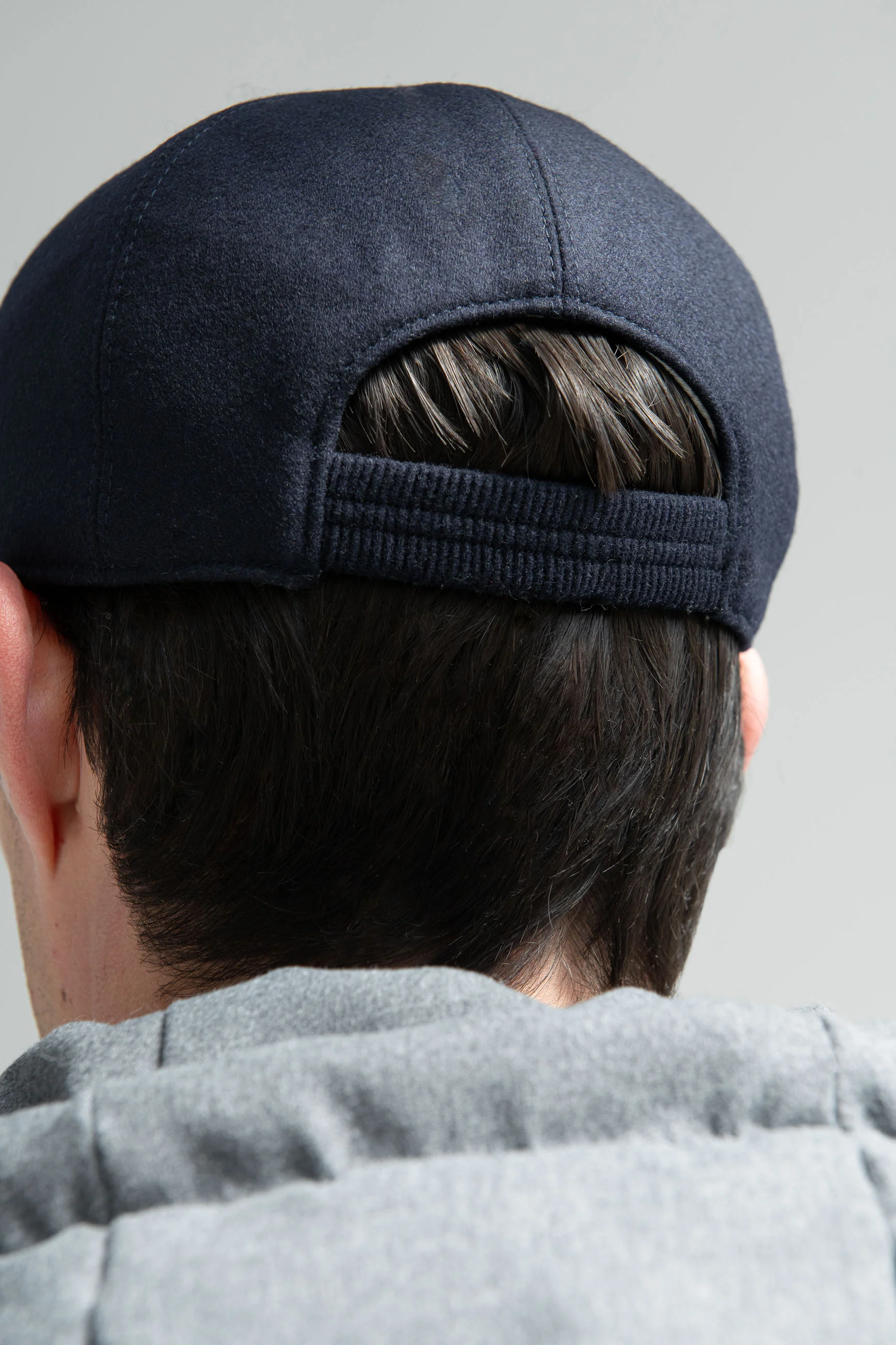 Blue flannel baseball cap - Made in Italy - Image 7