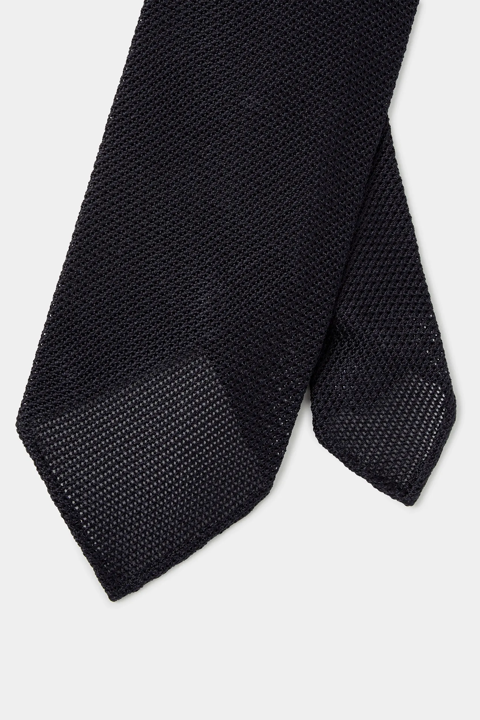 Blue grenadine silk tie - Hand Made In Italy - Image 3