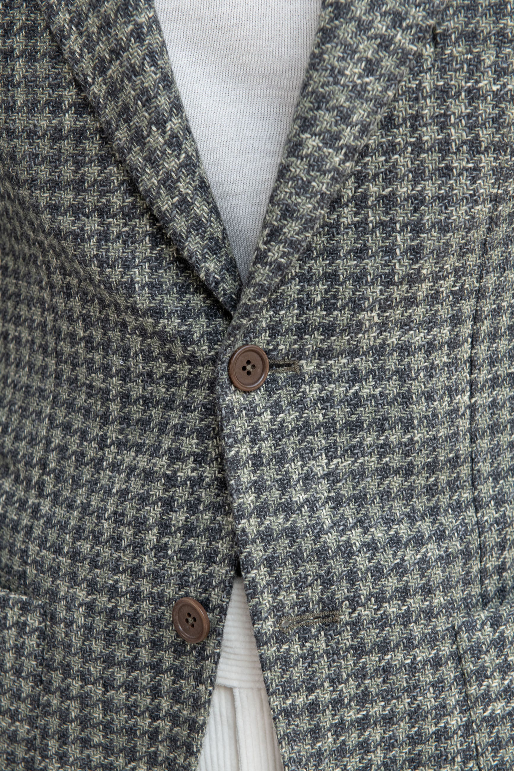 Sage houndstooth jacket - Made in Italy - Image 5