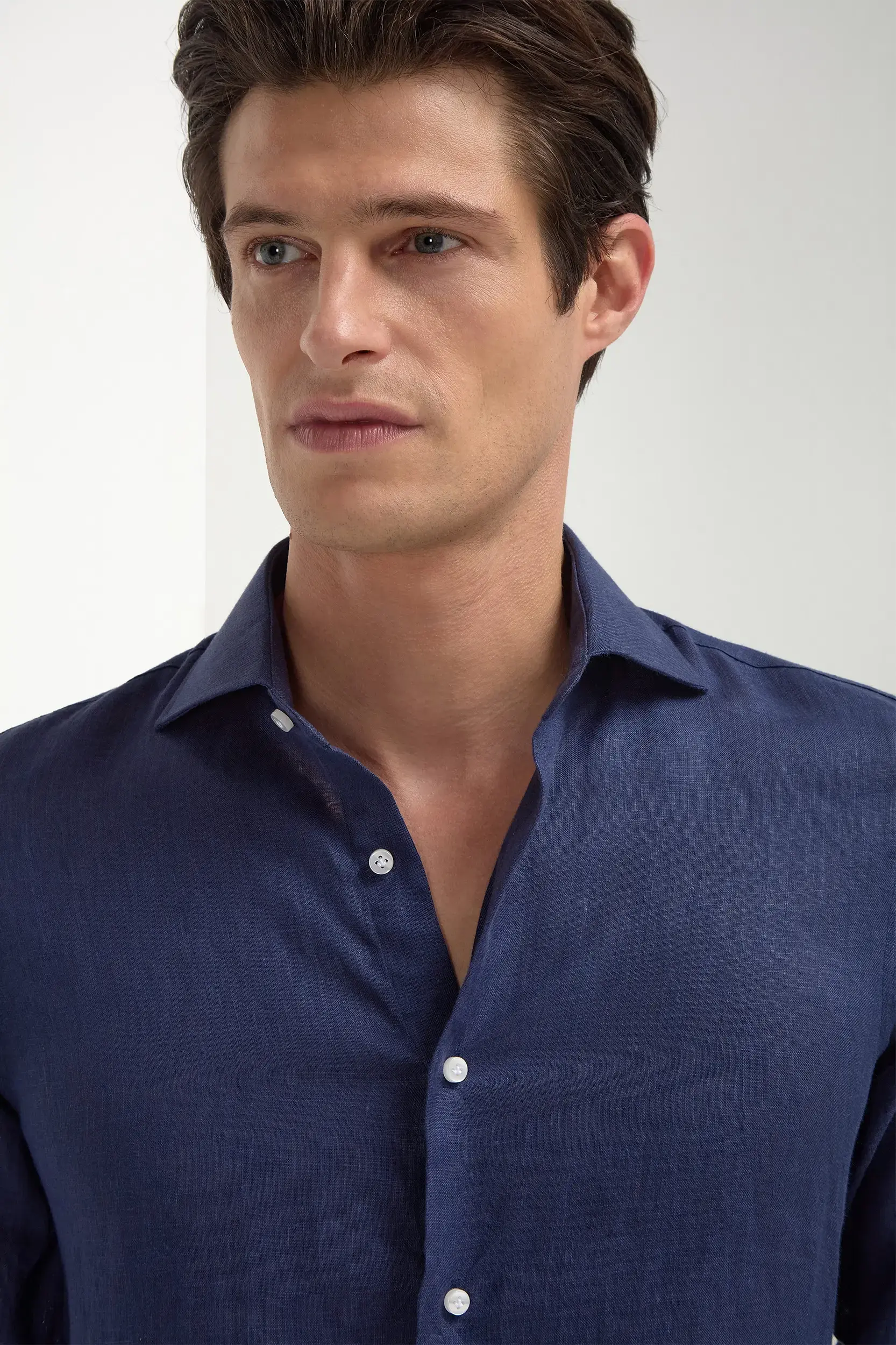 Blue linen shirt - Made in Italy - Image 4