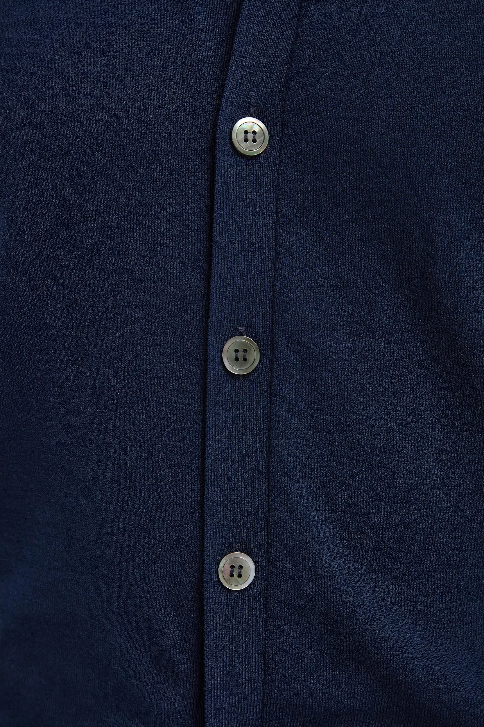Blue polo cardigan - Made in Italy - Image 3