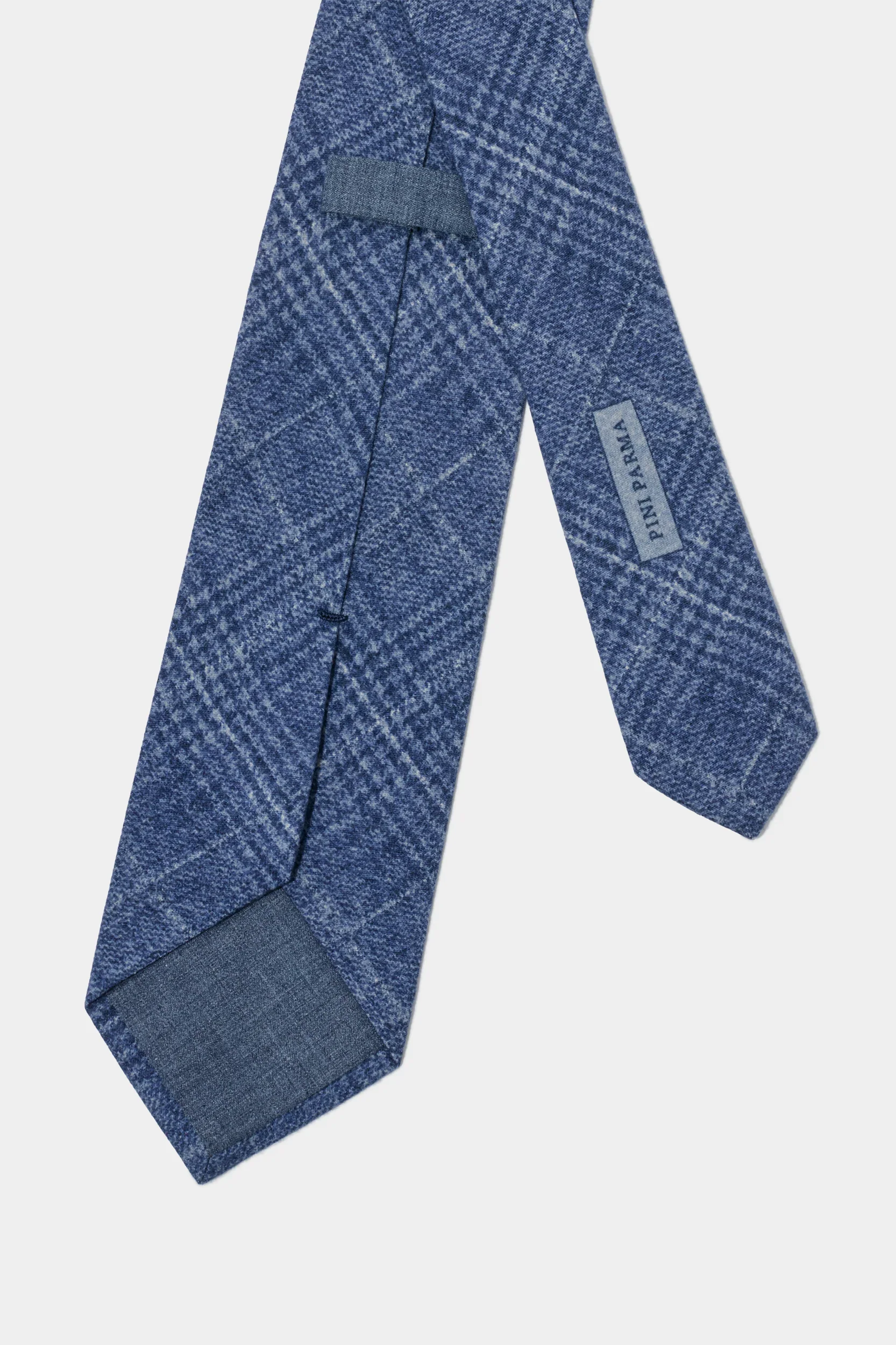 Blue Prince of Wales tie - Made In Italy - Image 4