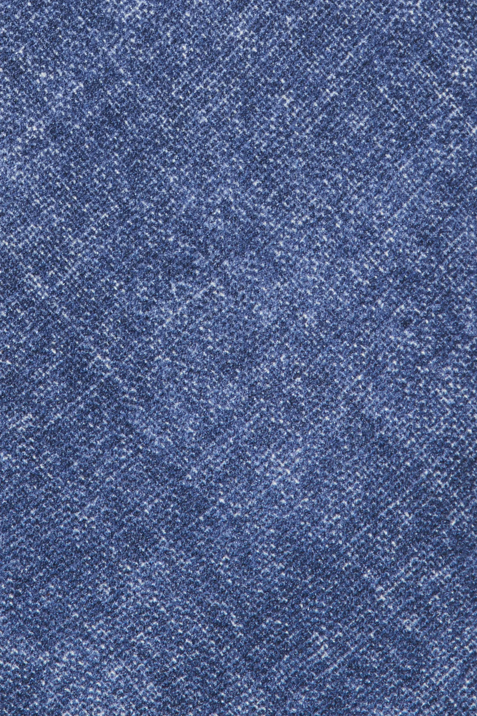 Blue printed silk tie - Made in Italy - Image 2