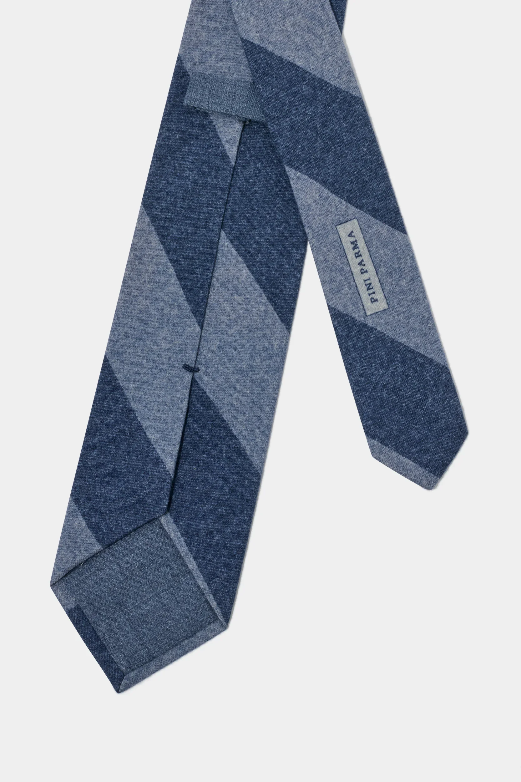 Blue regimental tie - Made in Italy - Image 4