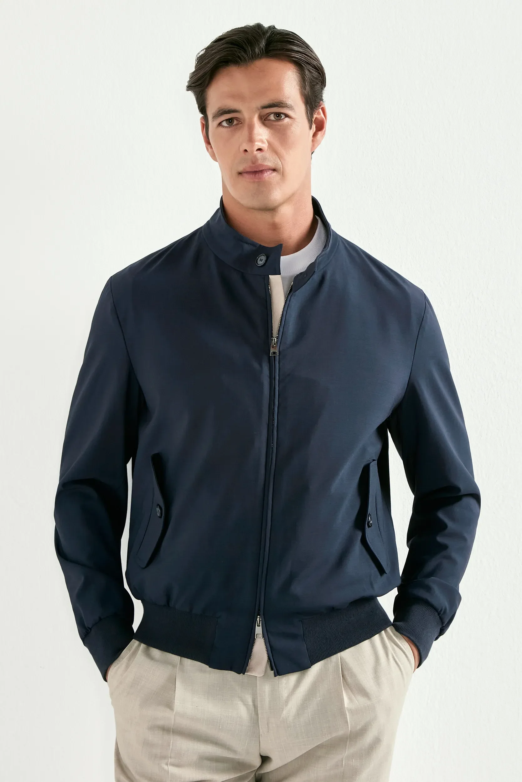 Blue short jacket - Made in Italy