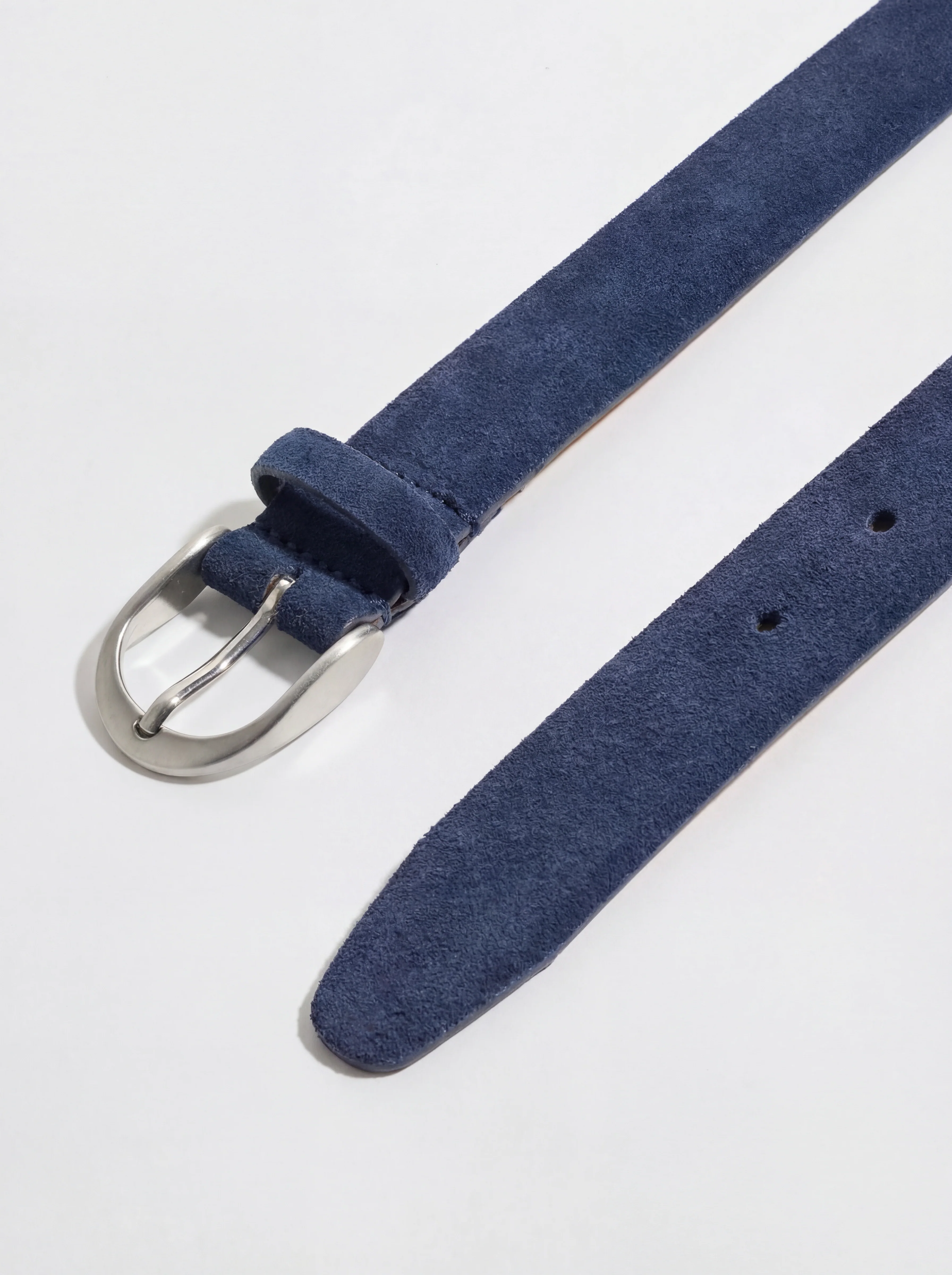 Blue suede belt - Made in Italy - Image 2