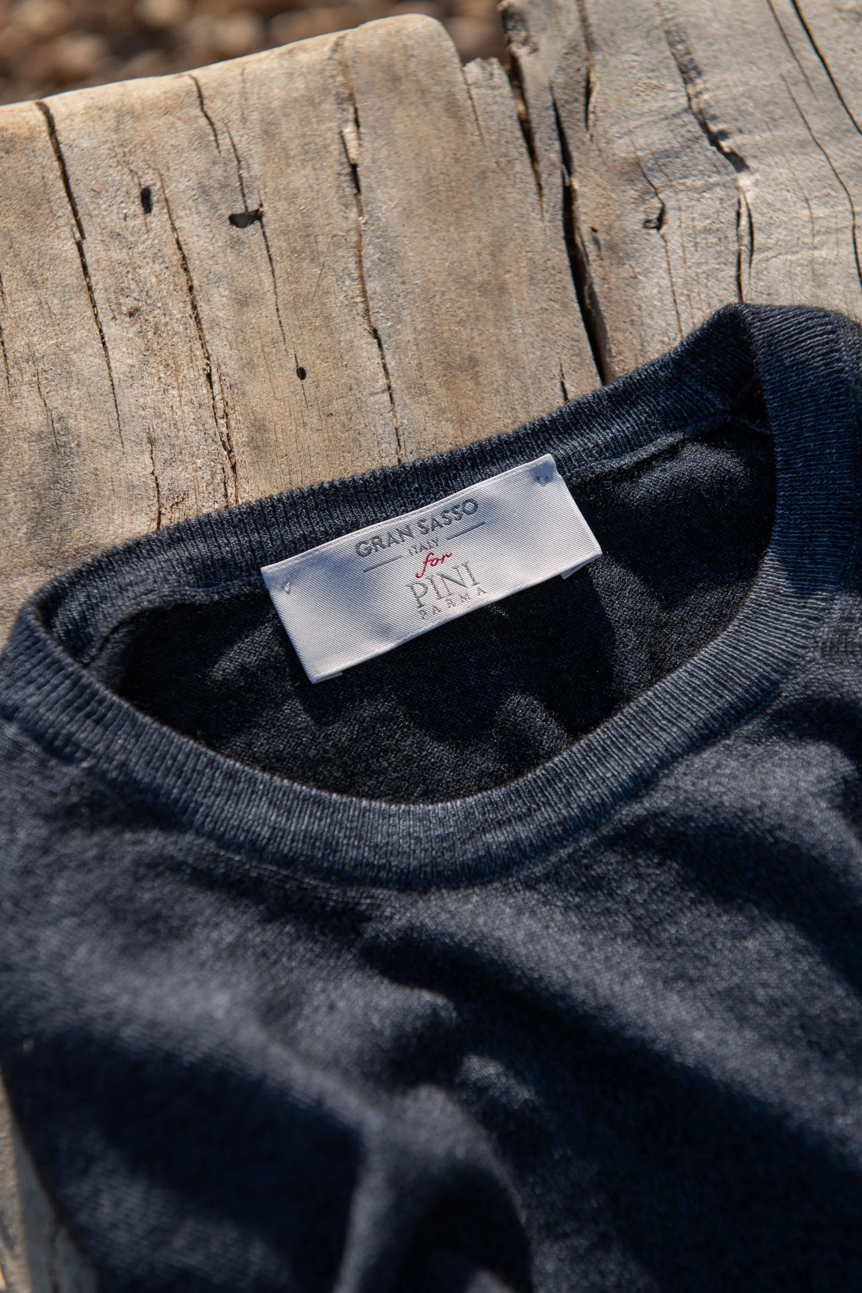 Blue superlight cashmere round neck – Made in italy - Image 3