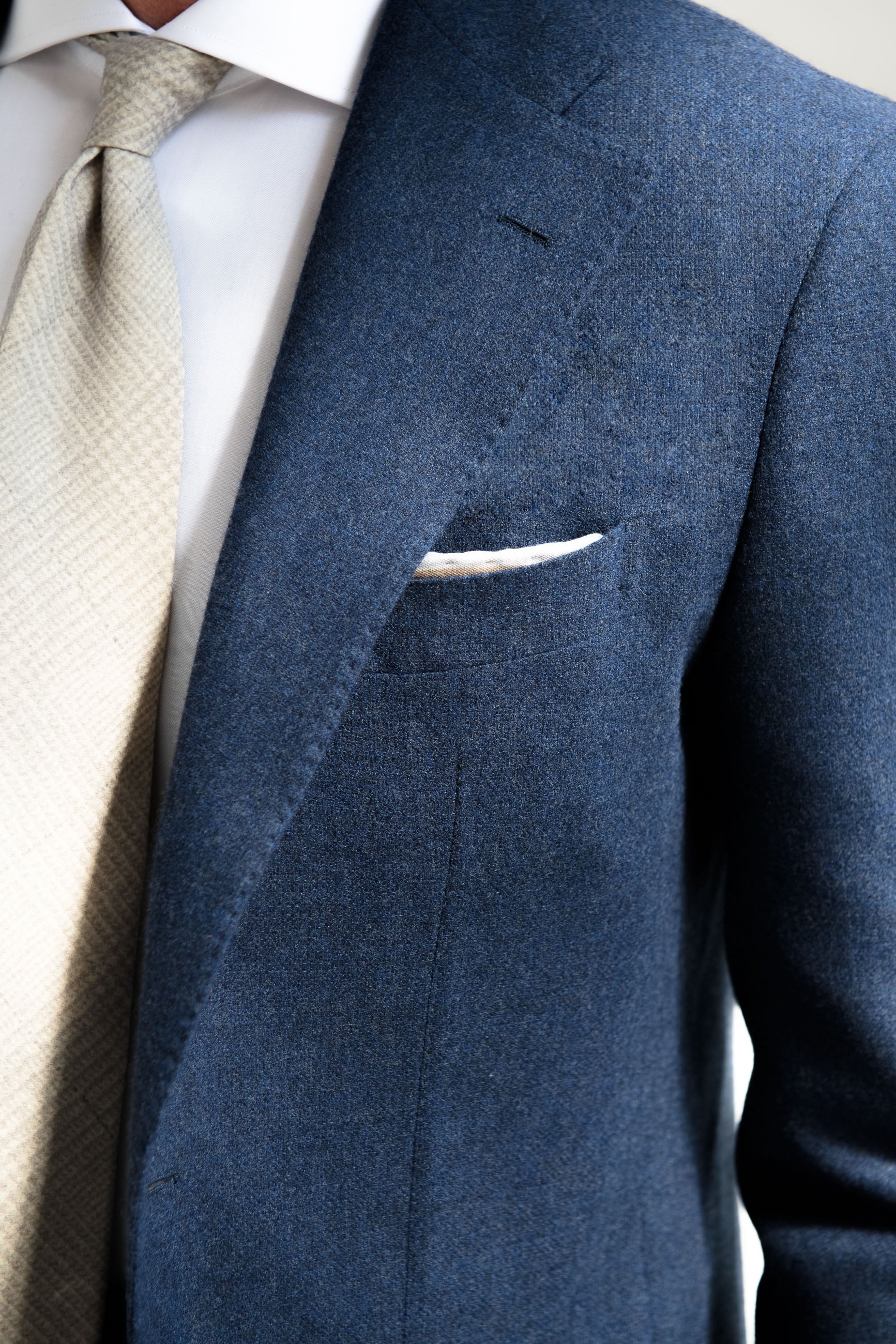 Bluette wool and cashmere suit - Made in Italy - Image 3