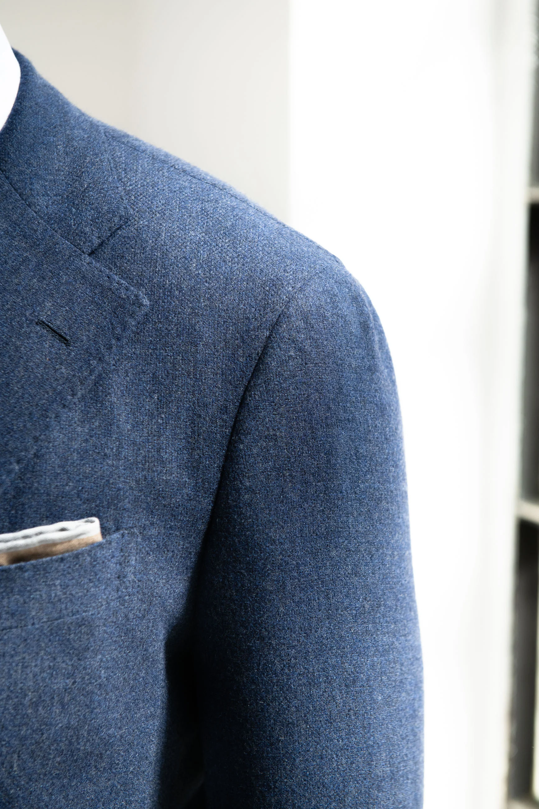 Bluette wool and cashmere suit - Made in Italy - Image 5