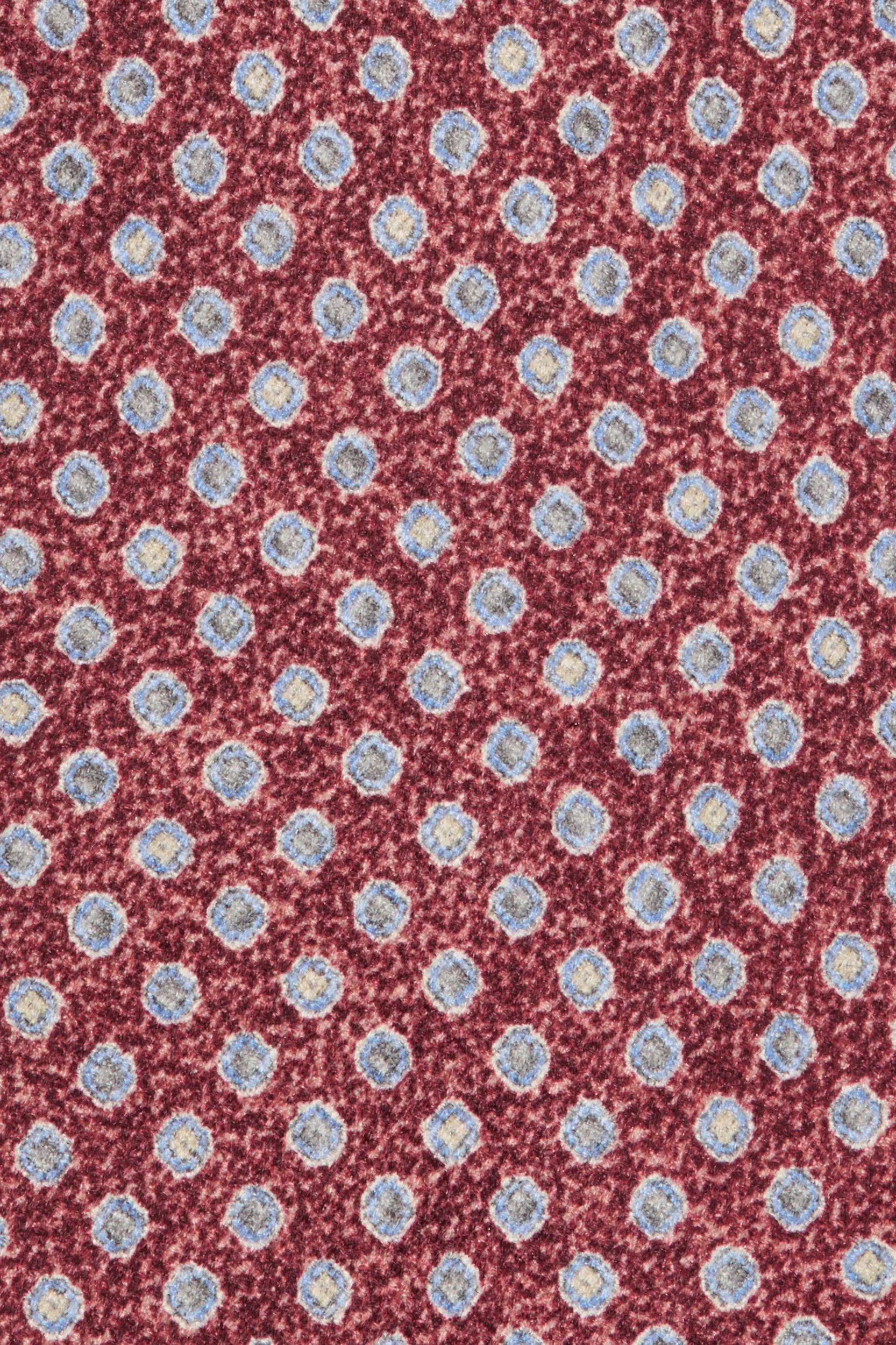 Bordeaux fancy silk tie - Made in Italy - Image 2