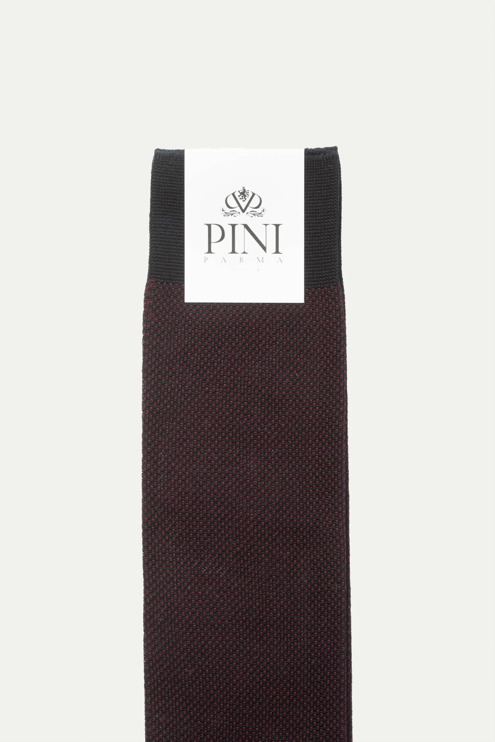Bordeaux patterned short socks - Made in Italy - Image 3