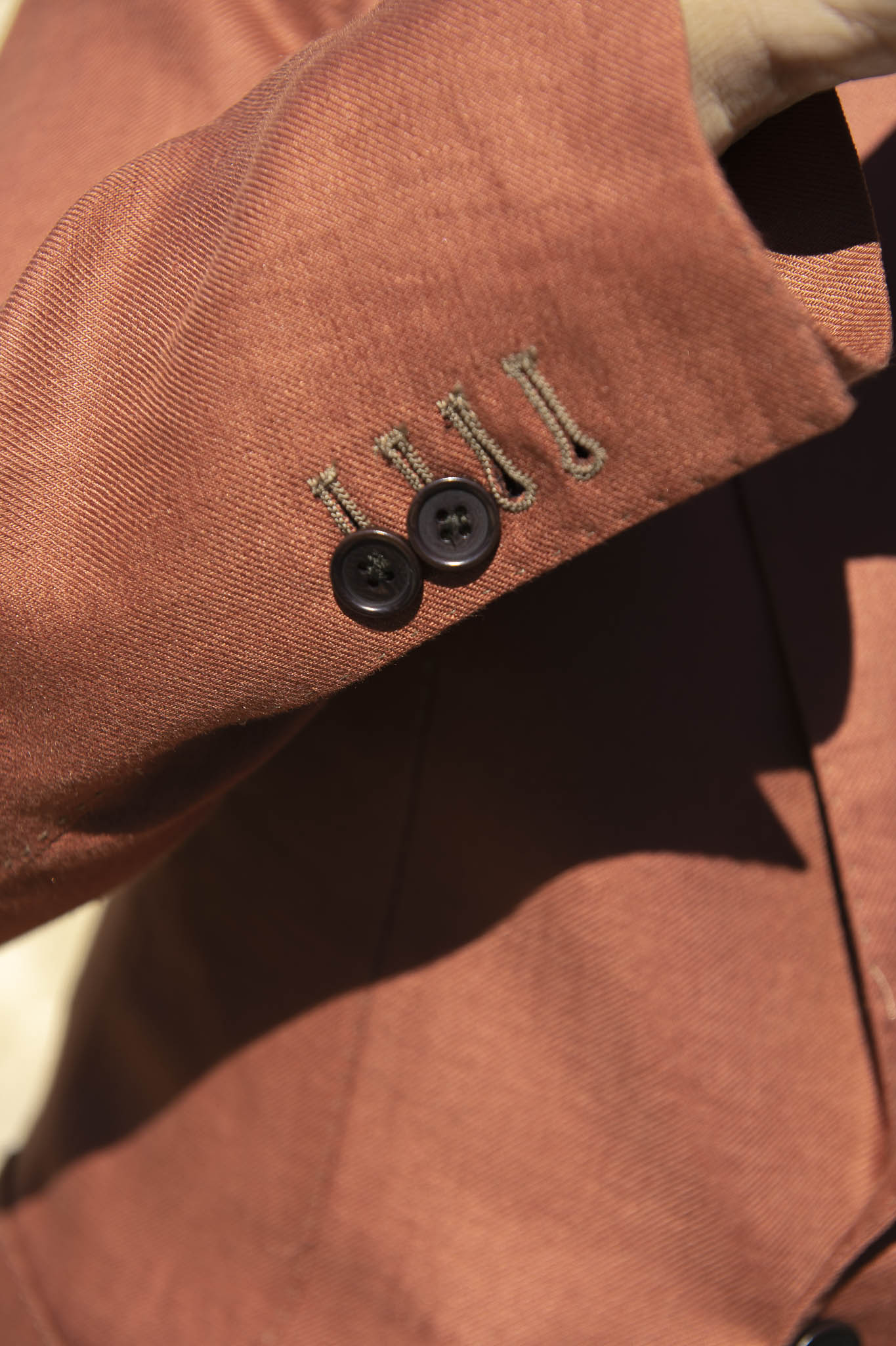 Terracotta Linen Jacket - Made in Italy - Image 5