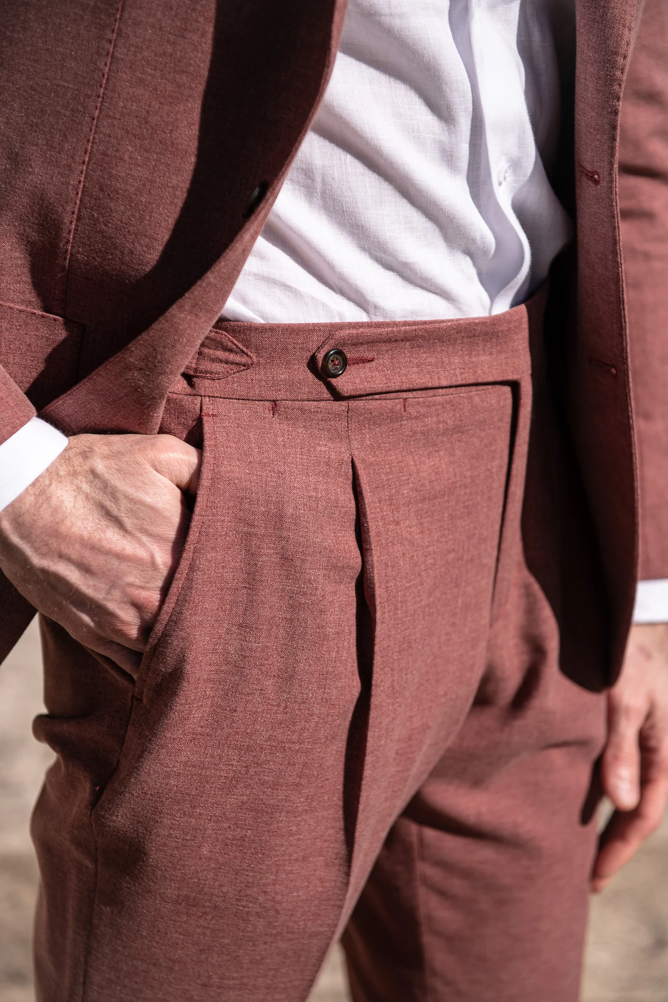 Coral Biella trousers - Made in Italy - Image 4