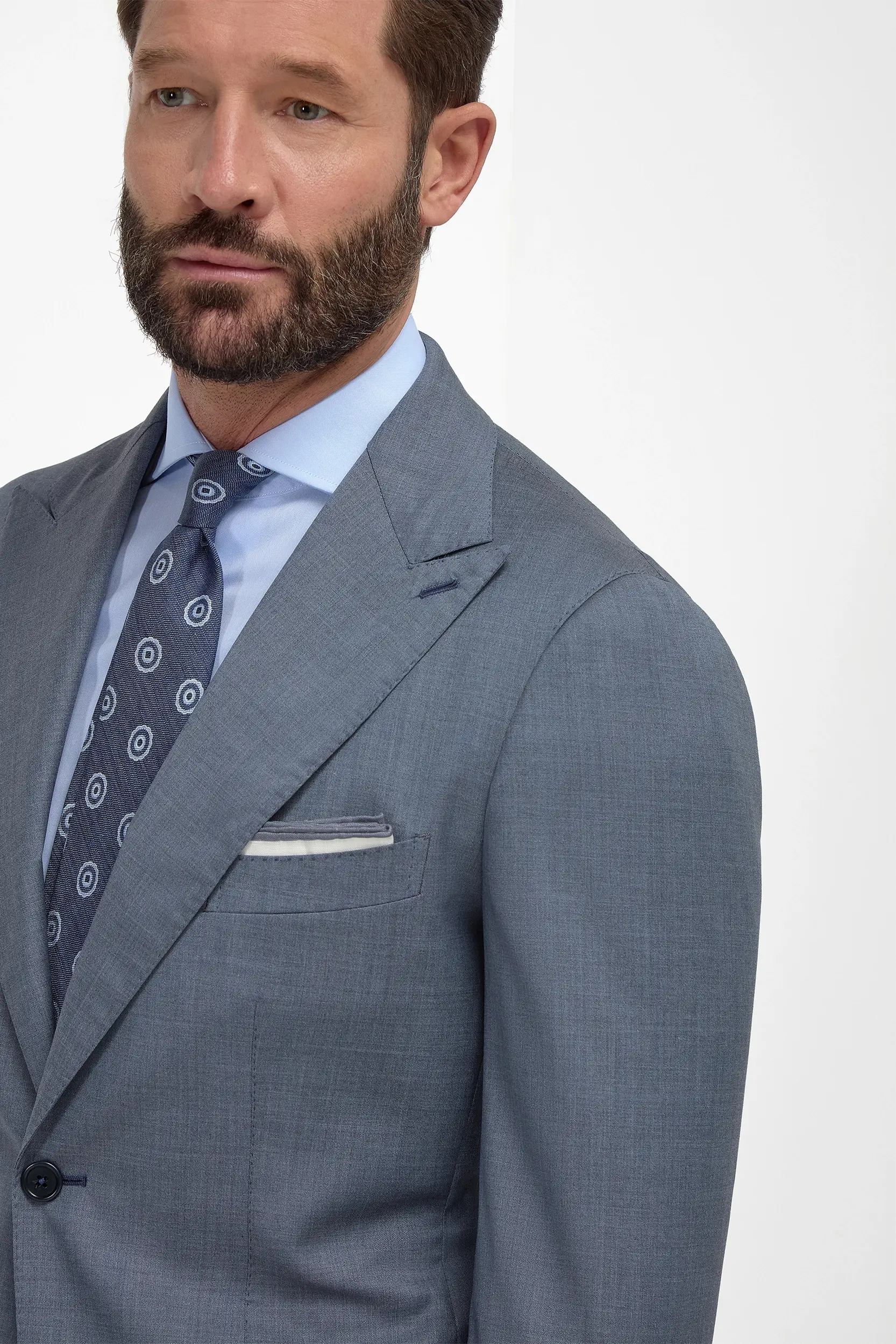 Dusty blue suit - Made in Italy - Image 4