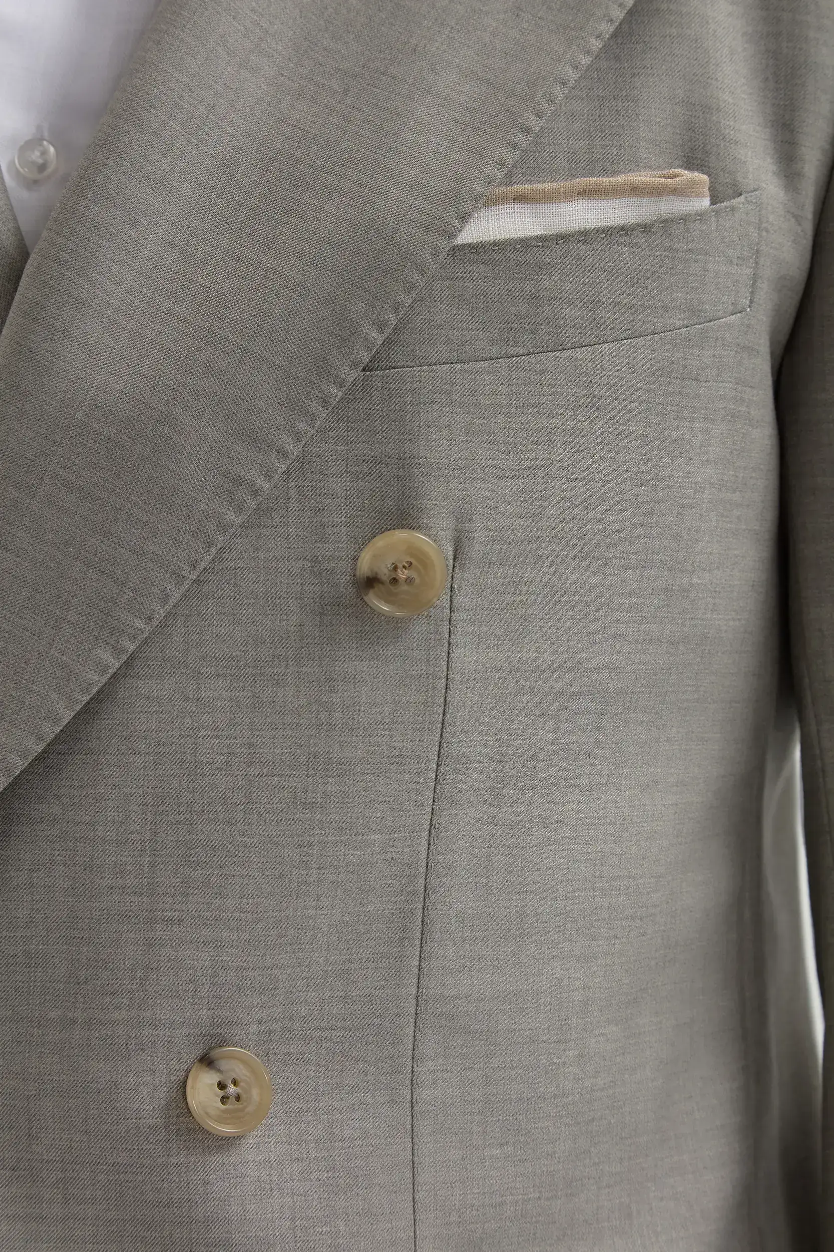 Green double breasted Super 150's suit - Made in Italy - Image 3