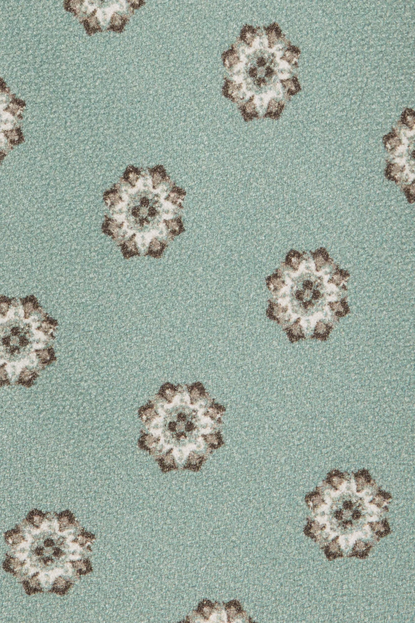 Green macro fancy silk tie - Made in Italy - Image 2