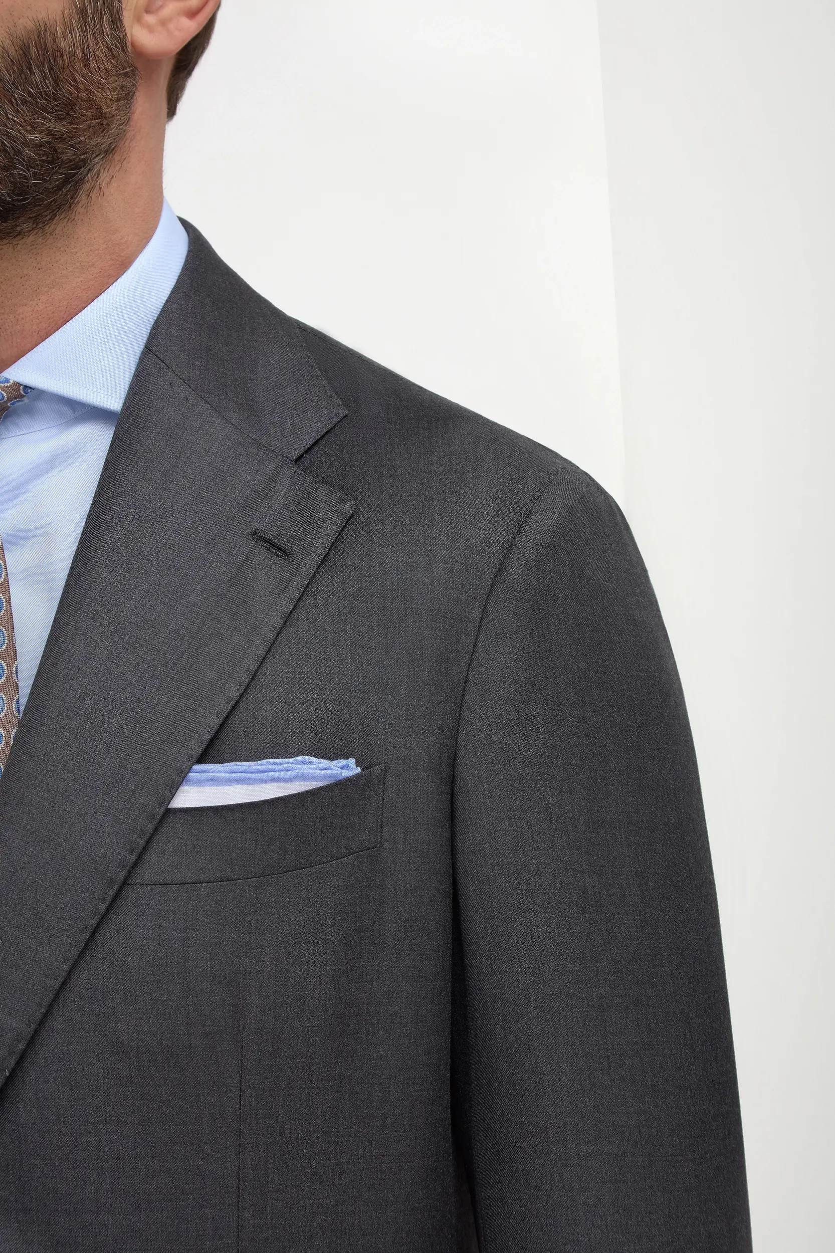 Grey full canvas suit - Made in Italy - Image 5