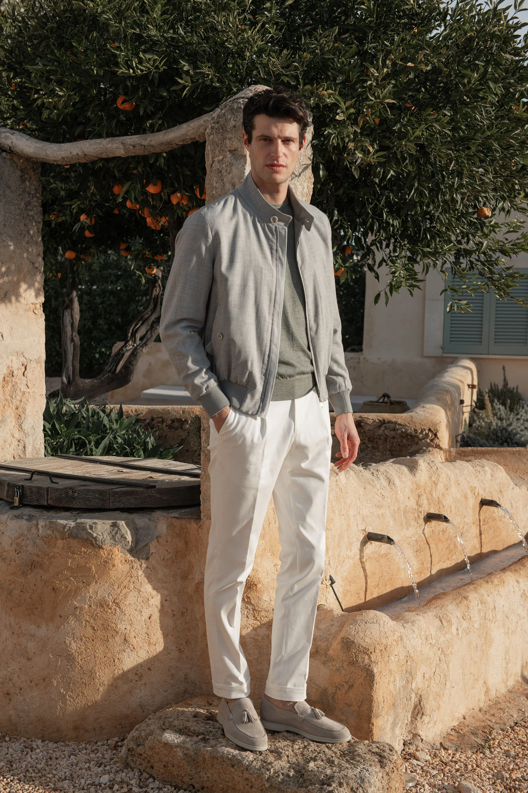 Grey short jacket – Made in Italy - Image 6