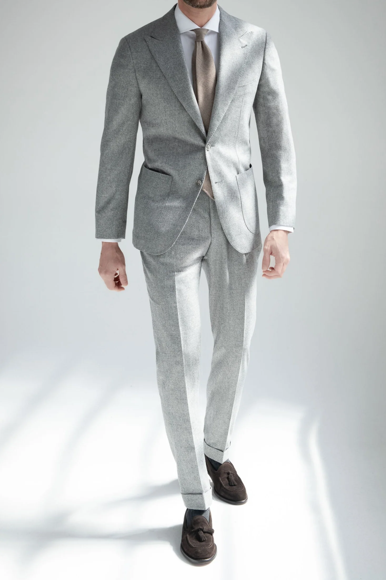 Grey Prince of Wales suit "Soragna Capsule Collection" - Made in Italy - Image 3