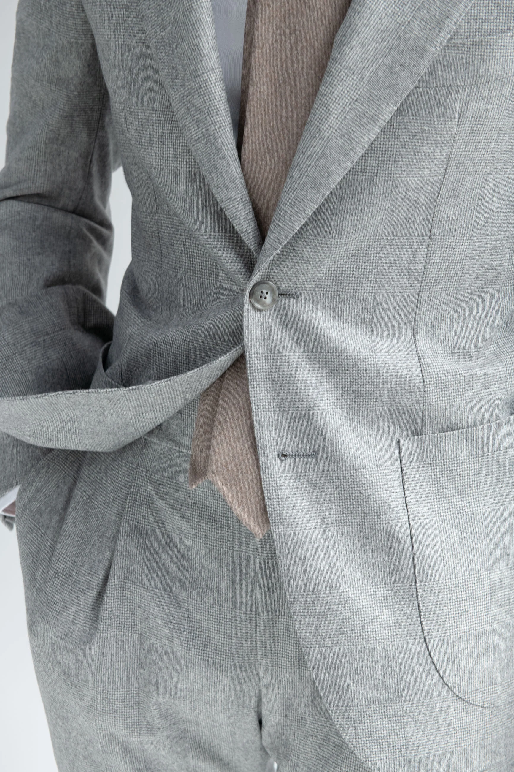 Grey Prince of Wales suit "Soragna Capsule Collection" - Made in Italy - Image 5