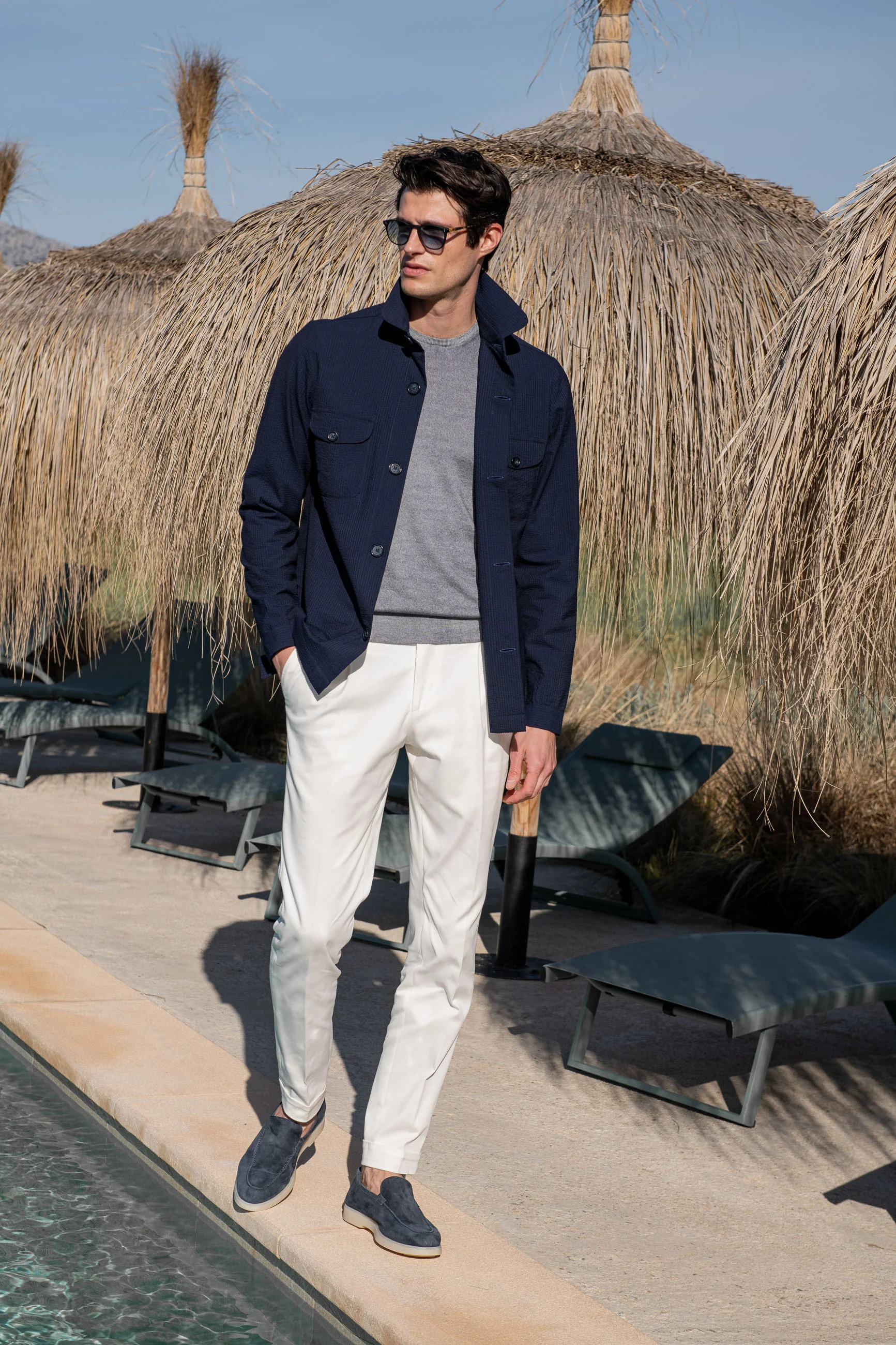 Grey superlight cashmere round neck – Made in italy - Image 7