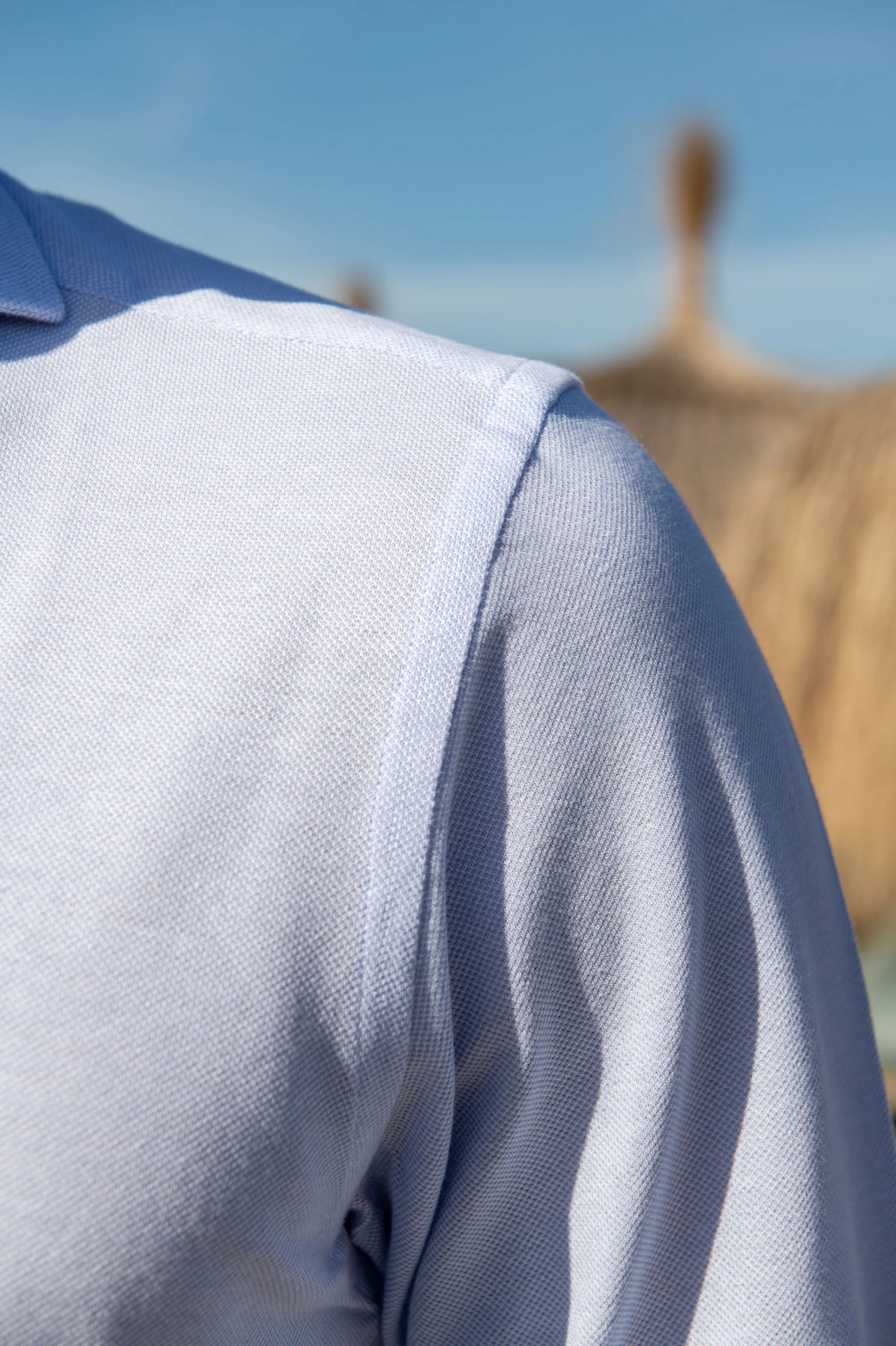 Light blue jersey shirt - Made in Italy - Image 4