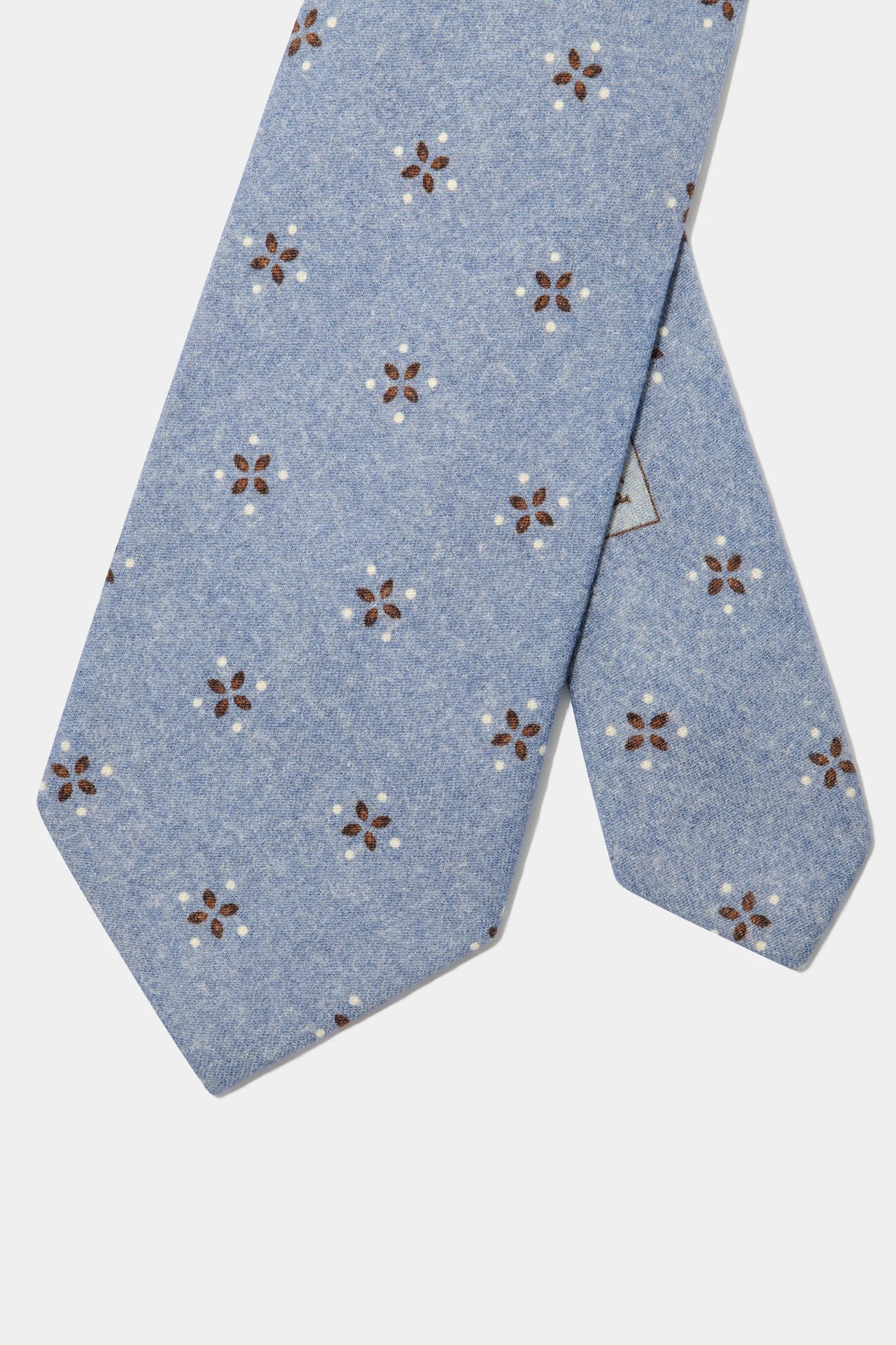 Light blue patterned tie - Made in Italy - Image 4