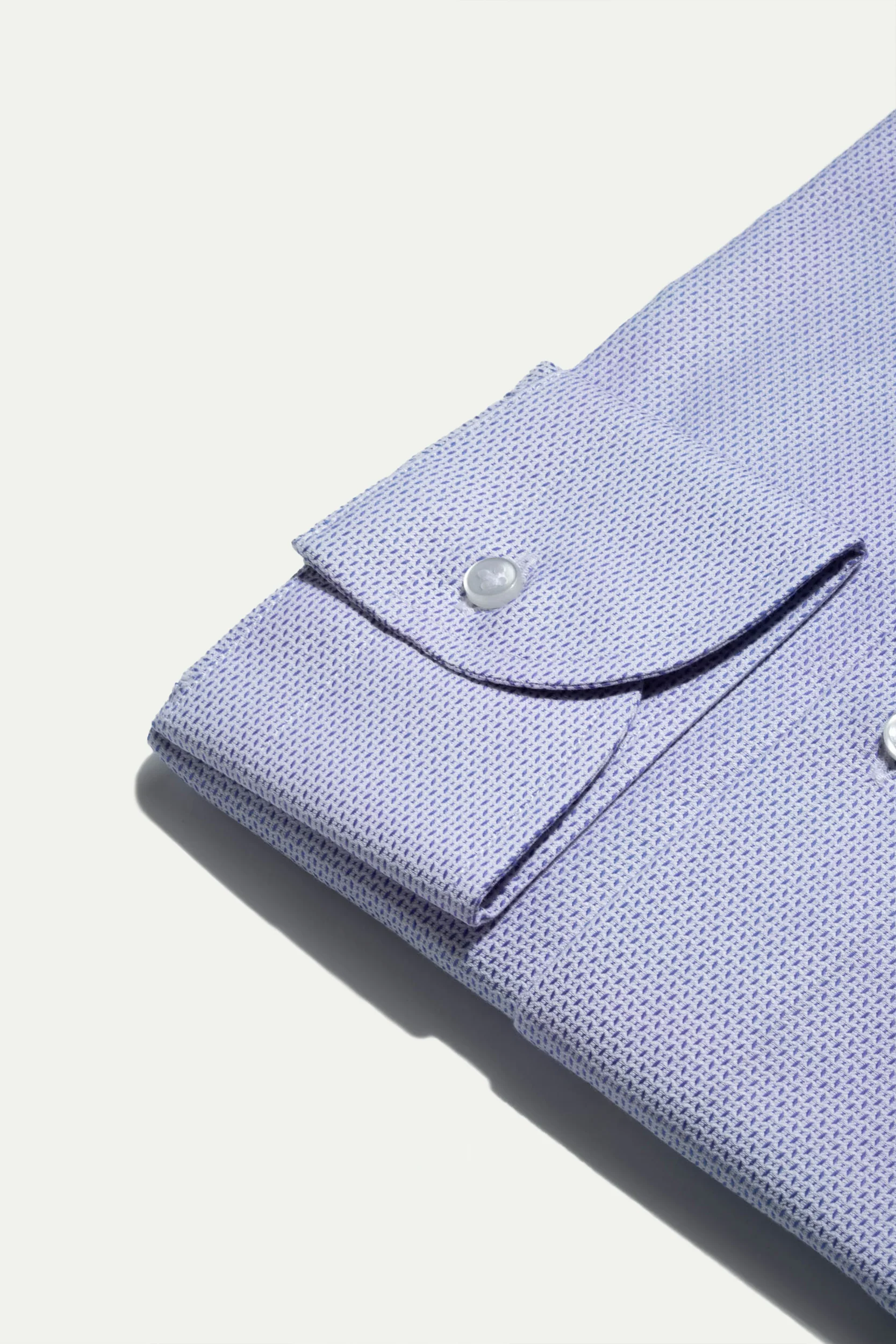 Light blue textured shirt - Made In Italy - Image 4