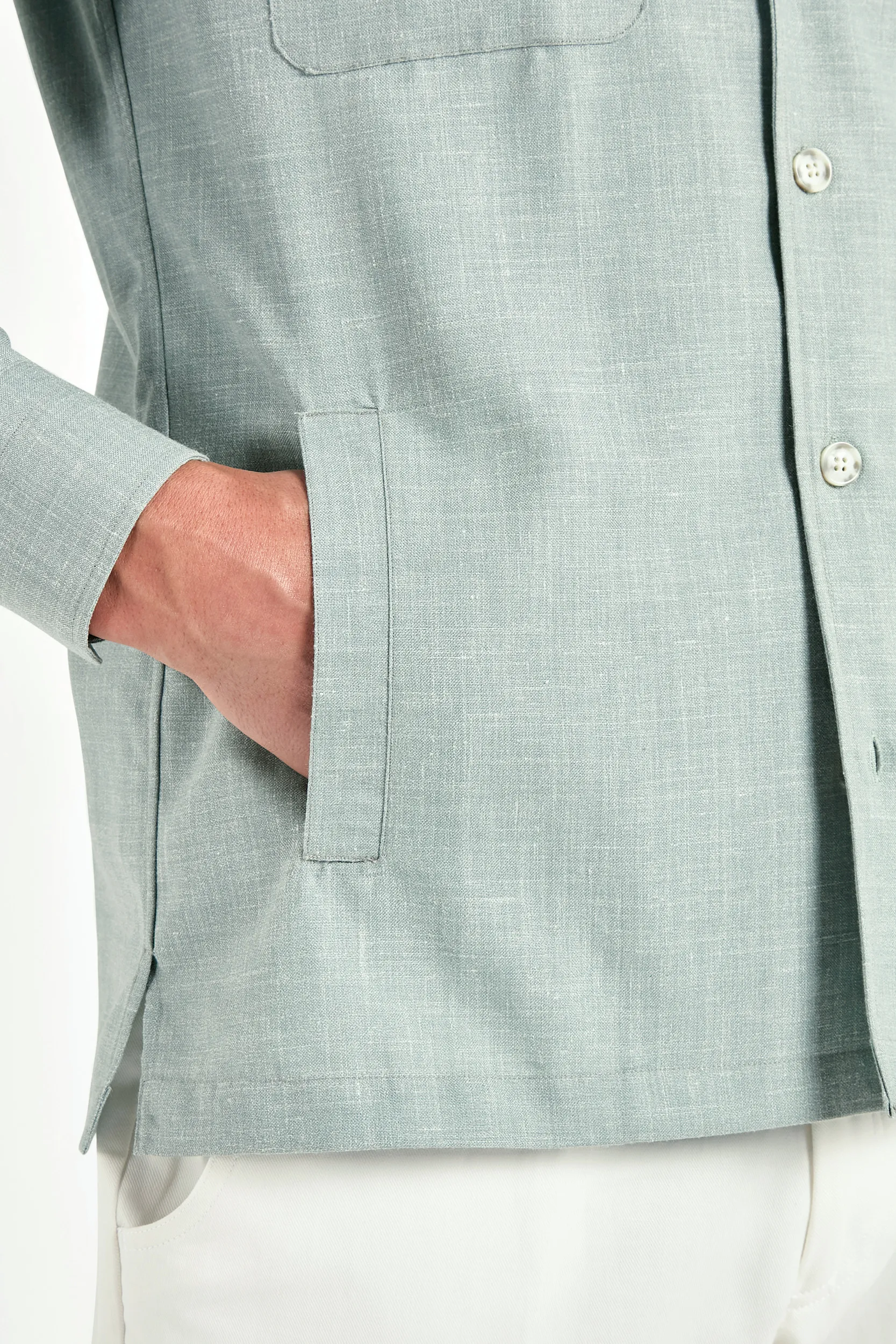Light green overshirt - Made in Italy - Image 5
