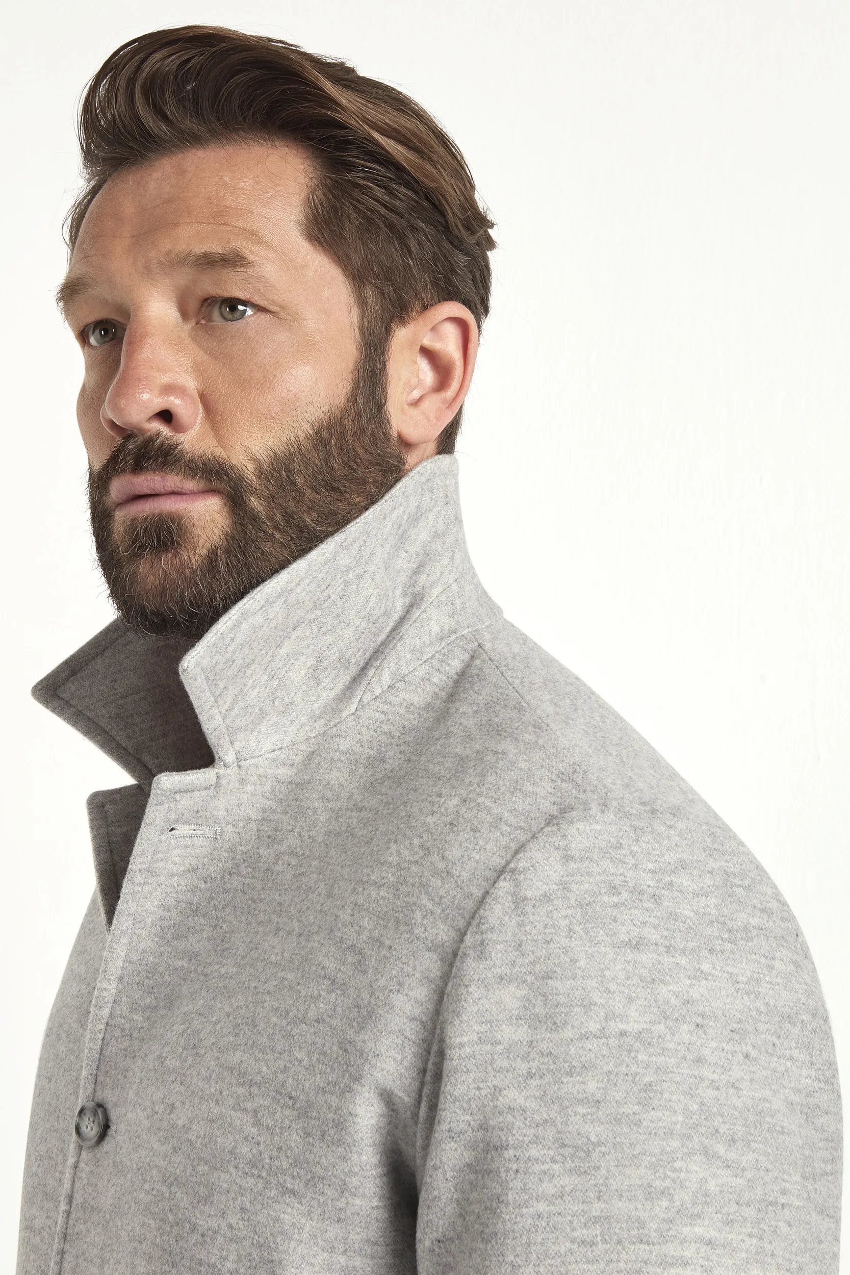 Light grey bomber jacket - Made in Italy - Image 3