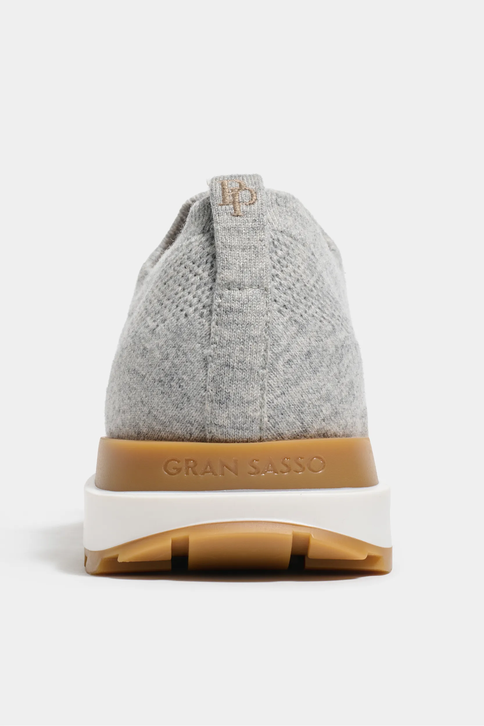 Light grey knitted sneakers - Made In Italy - Image 4