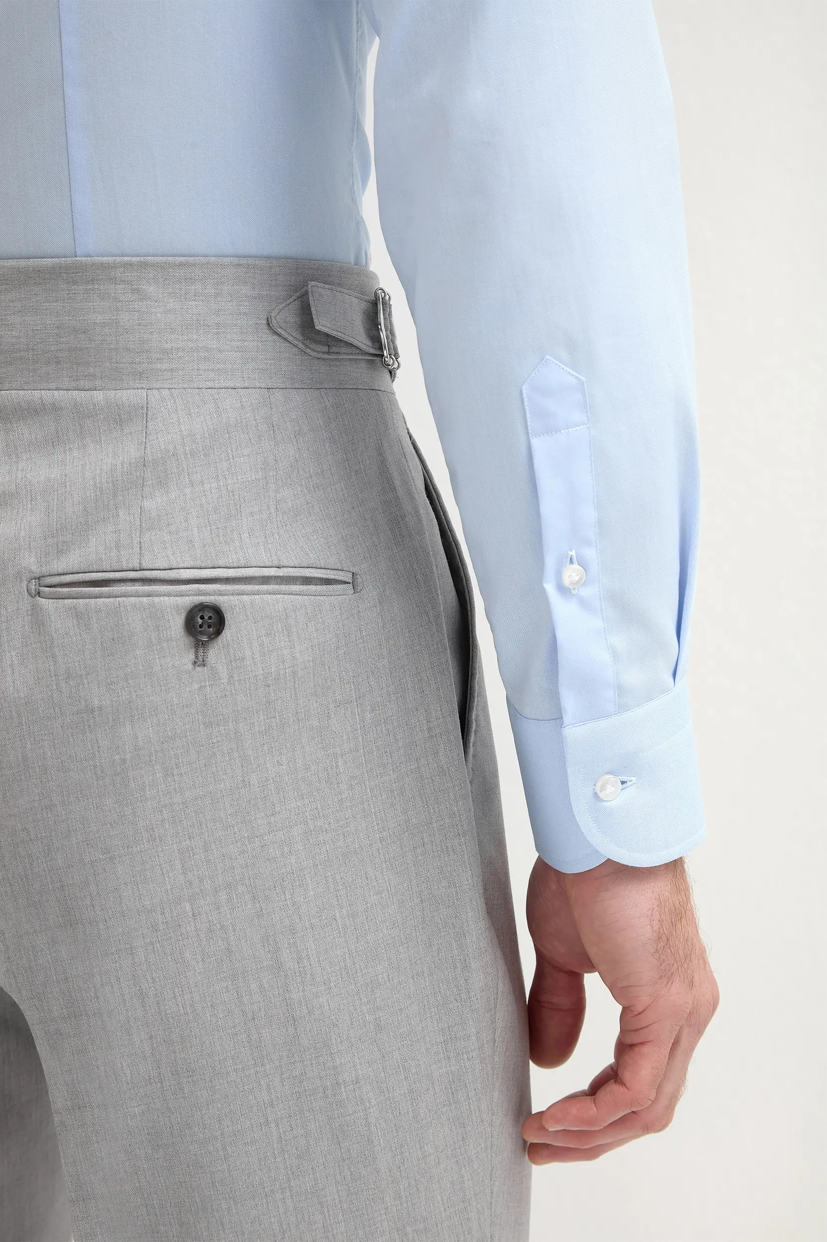 Light grey Soragna trousers - Made in Italy - Image 3