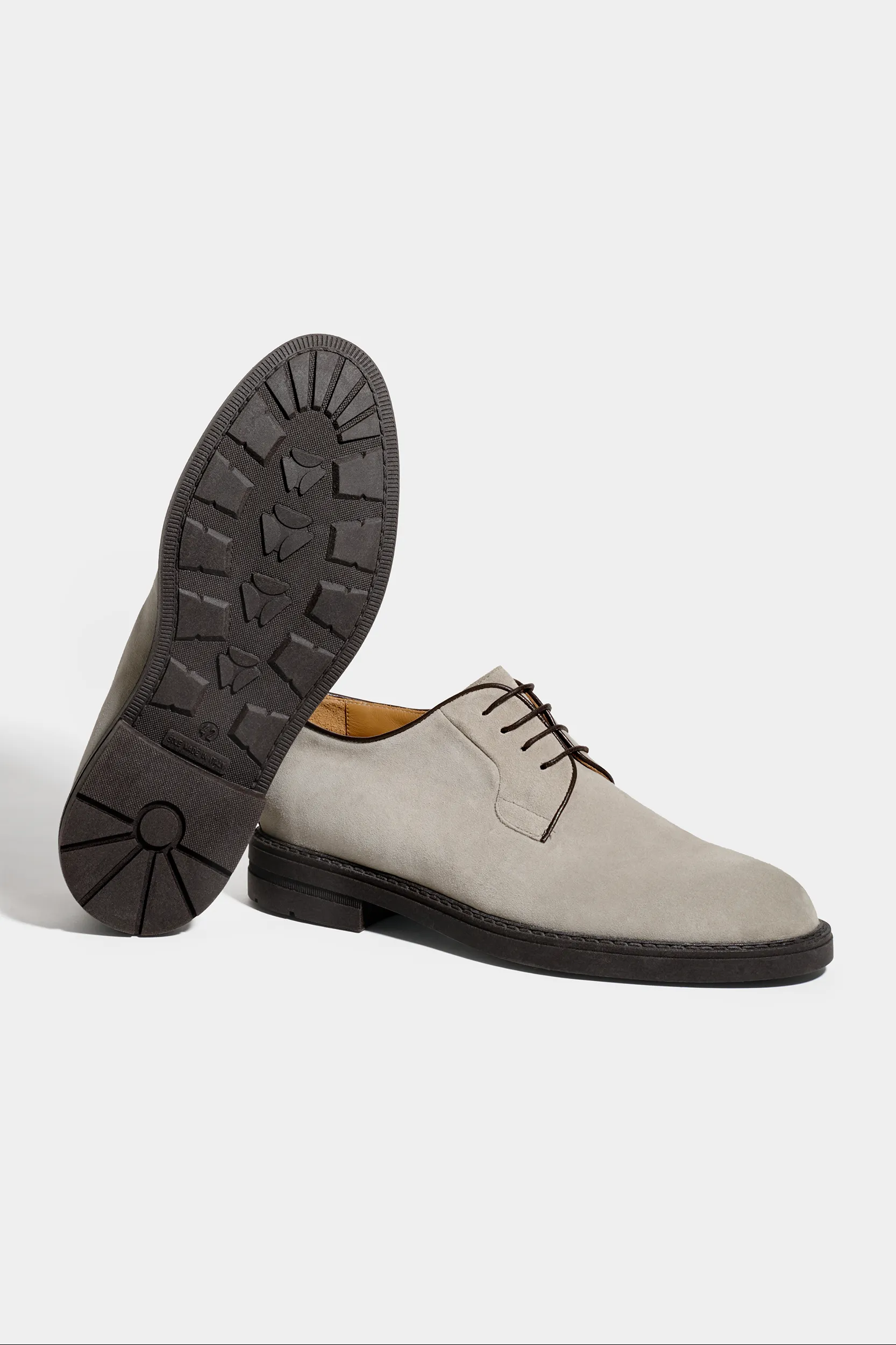 Light grey suede derby - Made in Italy - Image 2